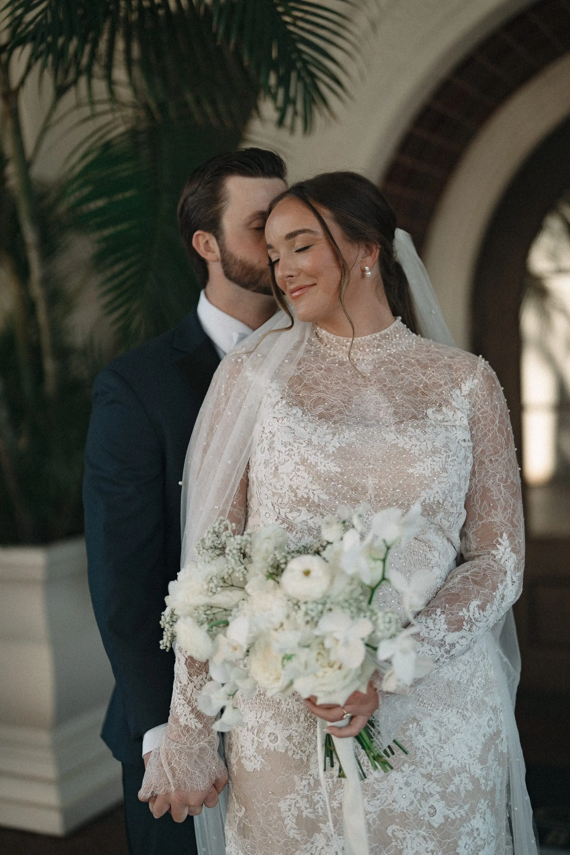 Bride and Groom Wedding Portrait | Tampa Bay Photographer Amber Yonker Photographer | Videographer Pine and Forge