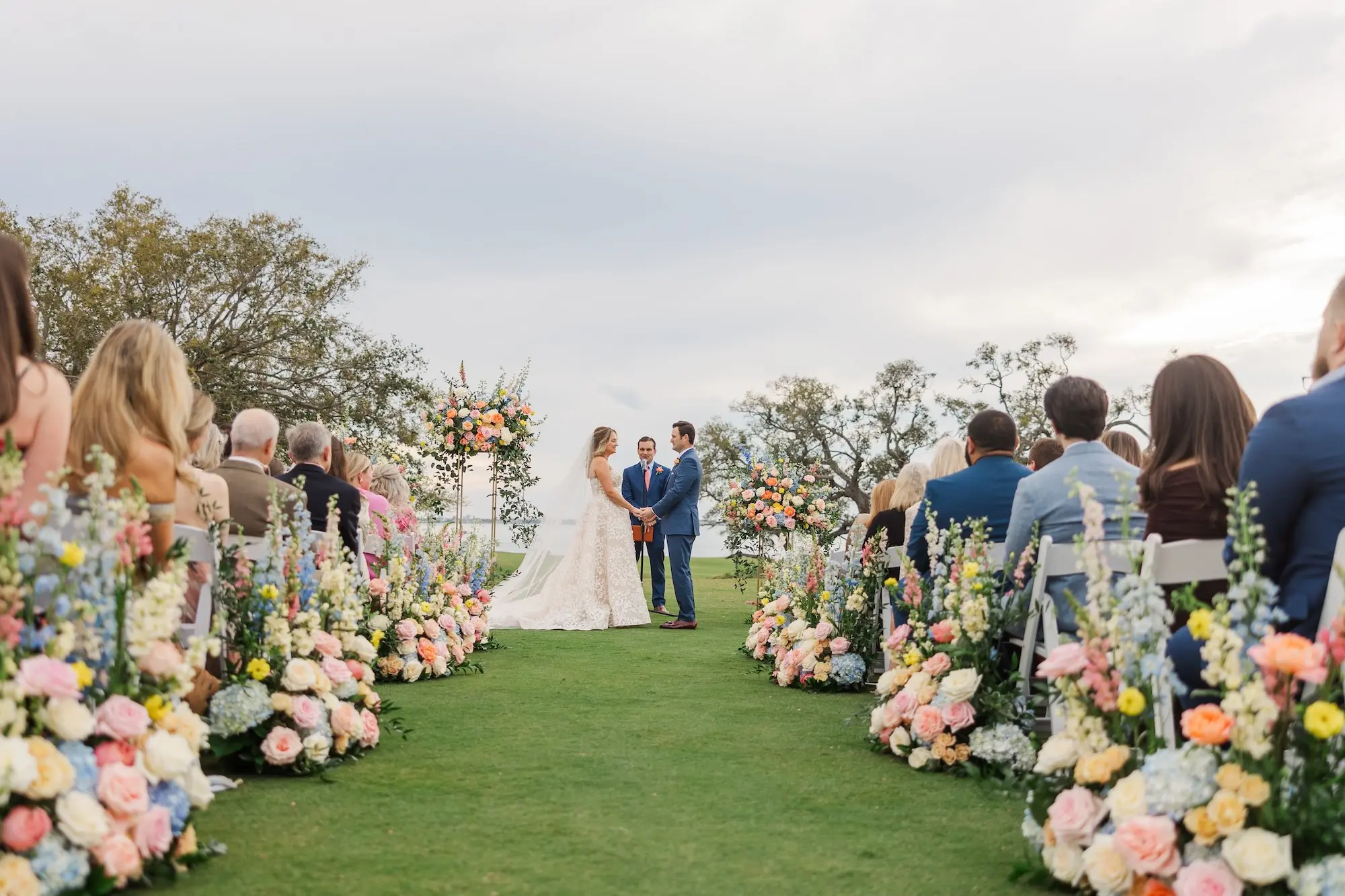 Luxurious Pastel Garden Clearwater Wedding | Belleair Country Club