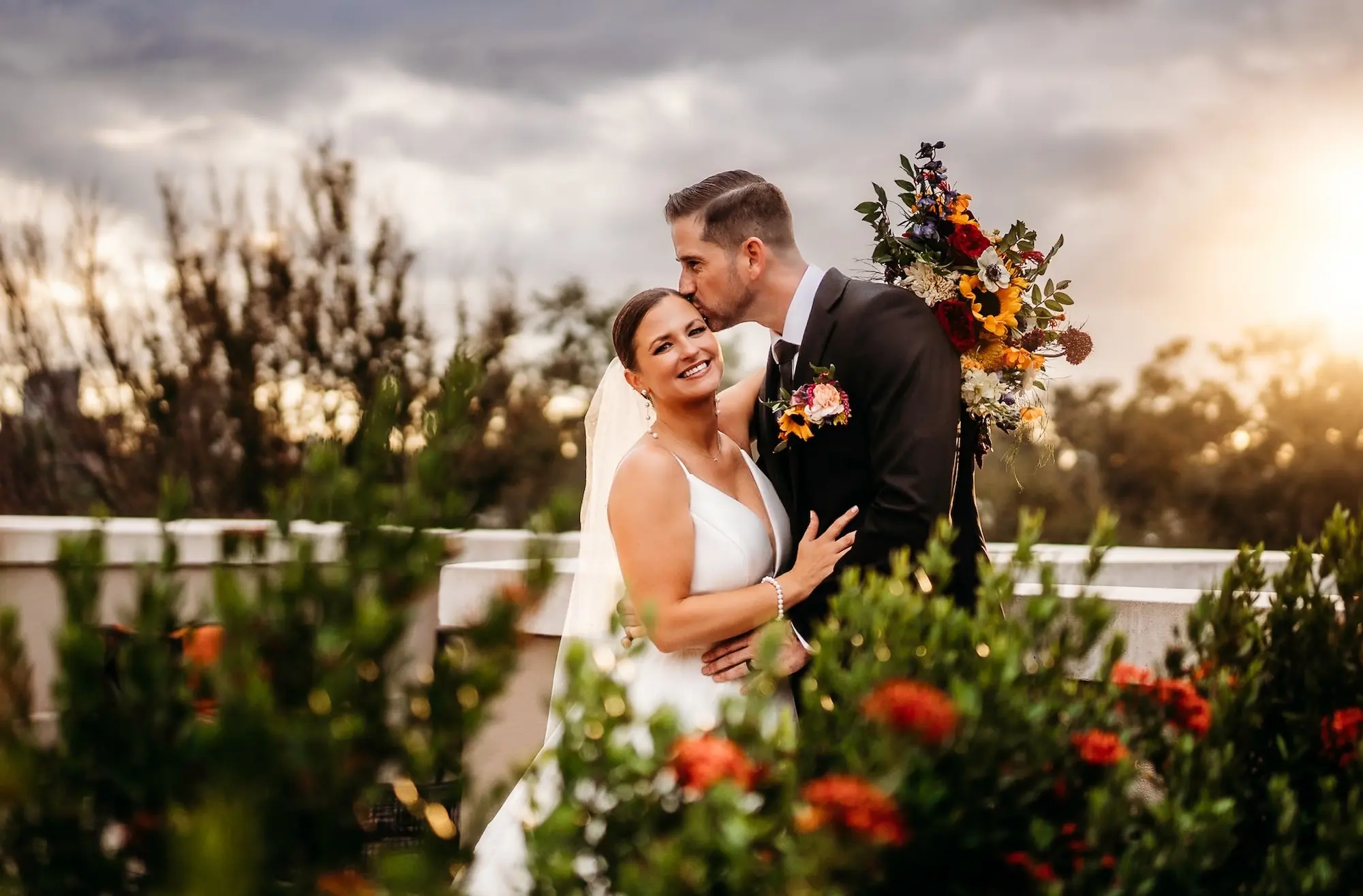 Bride and Groom Wedding Portrait | Tampa Bay Photographer Sabrina Autumn Photography