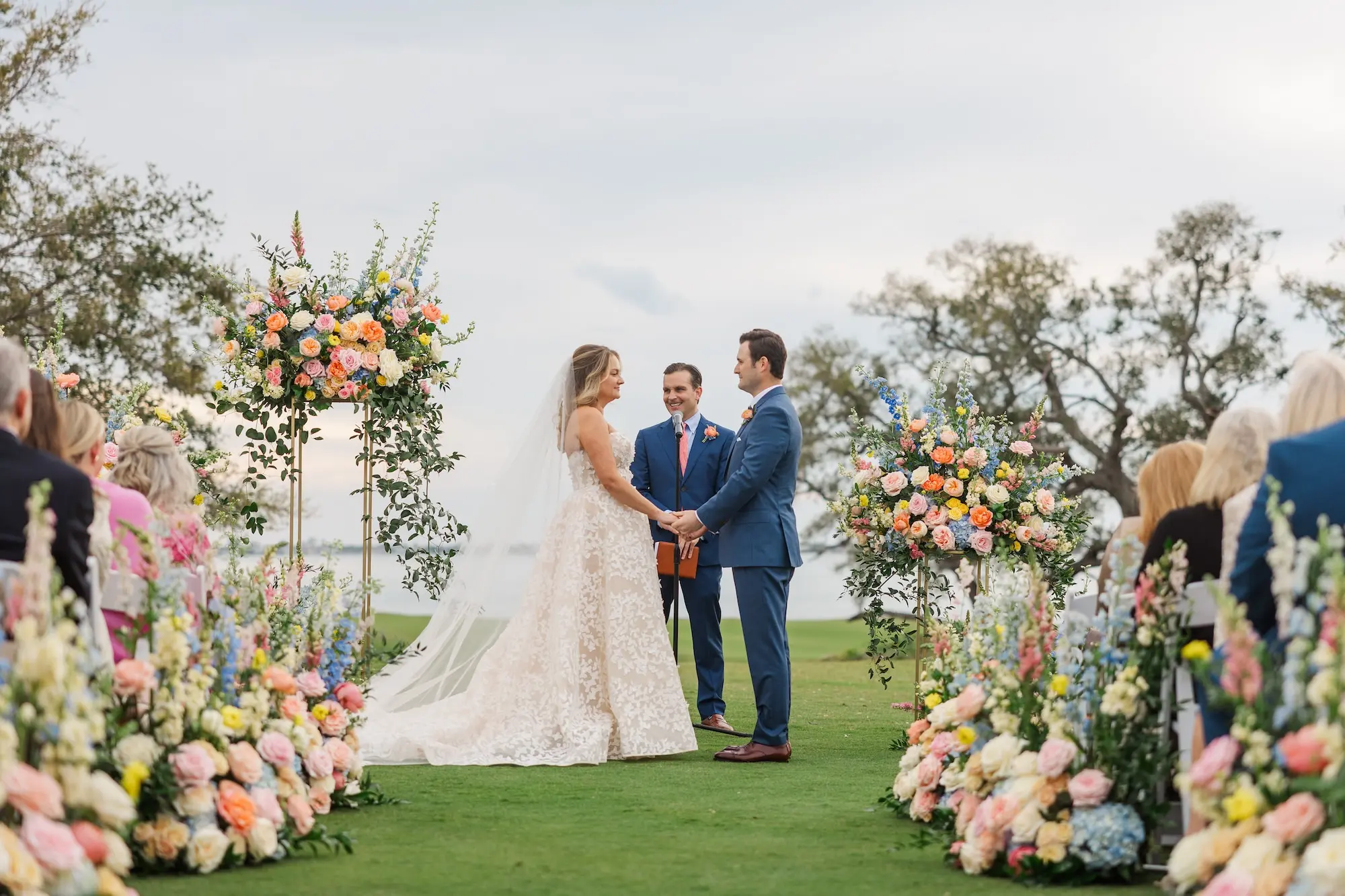 Luxurious Pastel Garden Clearwater Wedding Belleair Country Club
