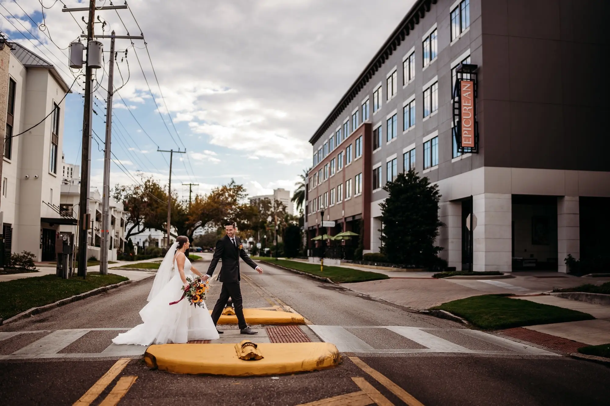 Bride and Groom Wedding Portrait | Tampa Bay Photographer Sabrina Autumn Photography | Event Venue The Epicurean