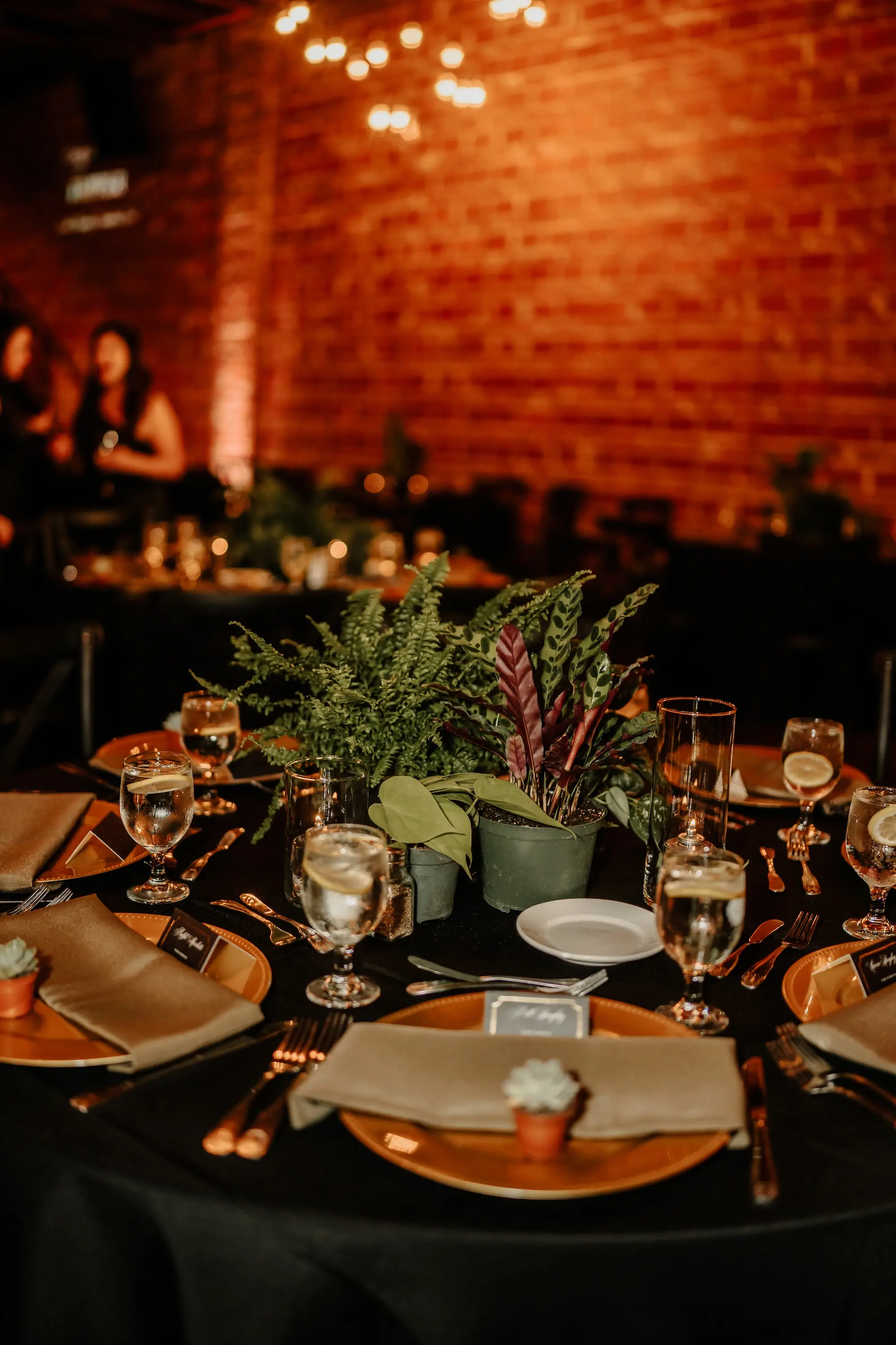 31Moody Black Green and Gold Wedding Ideas jpg