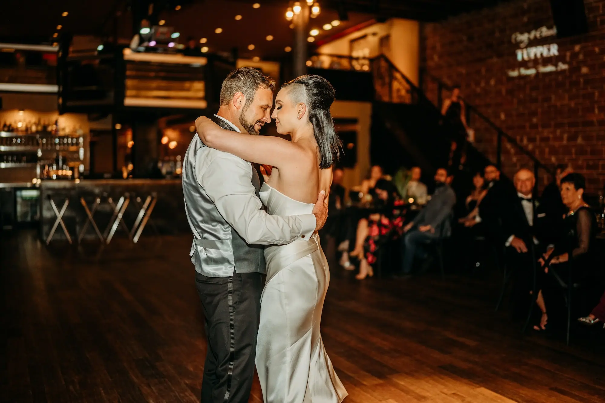 Bride and Groom First Dance Wedding Portrait | Downtown St Pete Venue NOVA 535