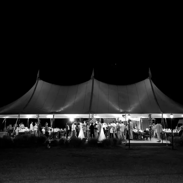 Black and White Outdoor Tented Wedding Reception Inspiration | Tampa Bay Event Venue Mill Pond Estate