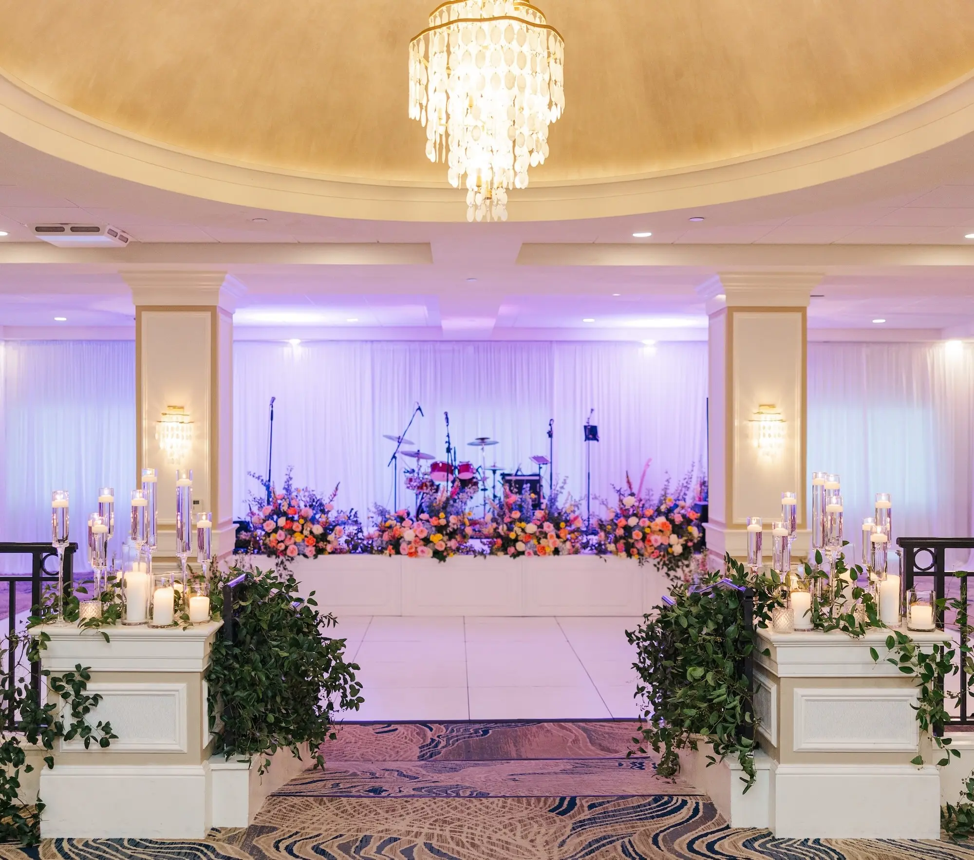 Blue Spring Garden Party Wedding Reception Live Band Ideas | Clearwater Event Venue Belleair Country Club
