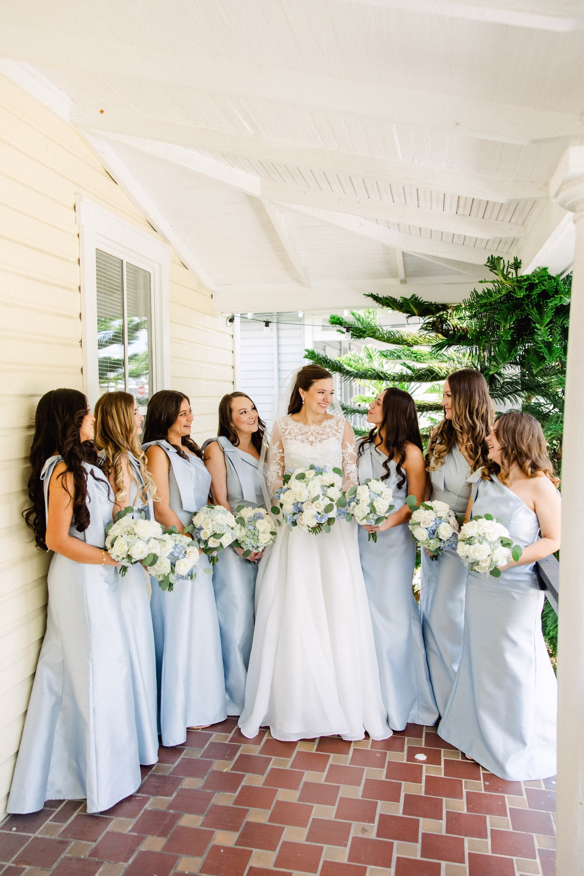Bride and Bridesmaids Wedding Portrait