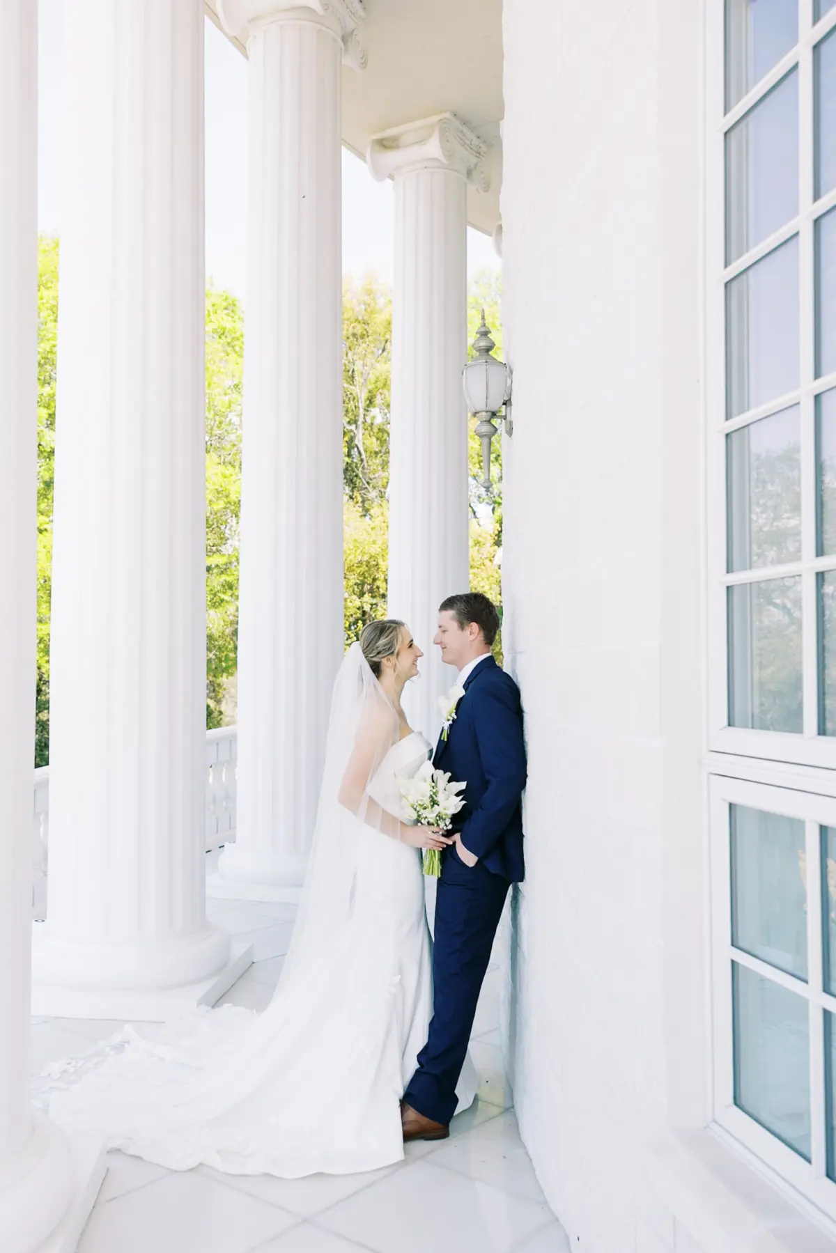 Bride and Groom Wedding Portrait | Tampa Bay Event Venue Whitehurst Gallery