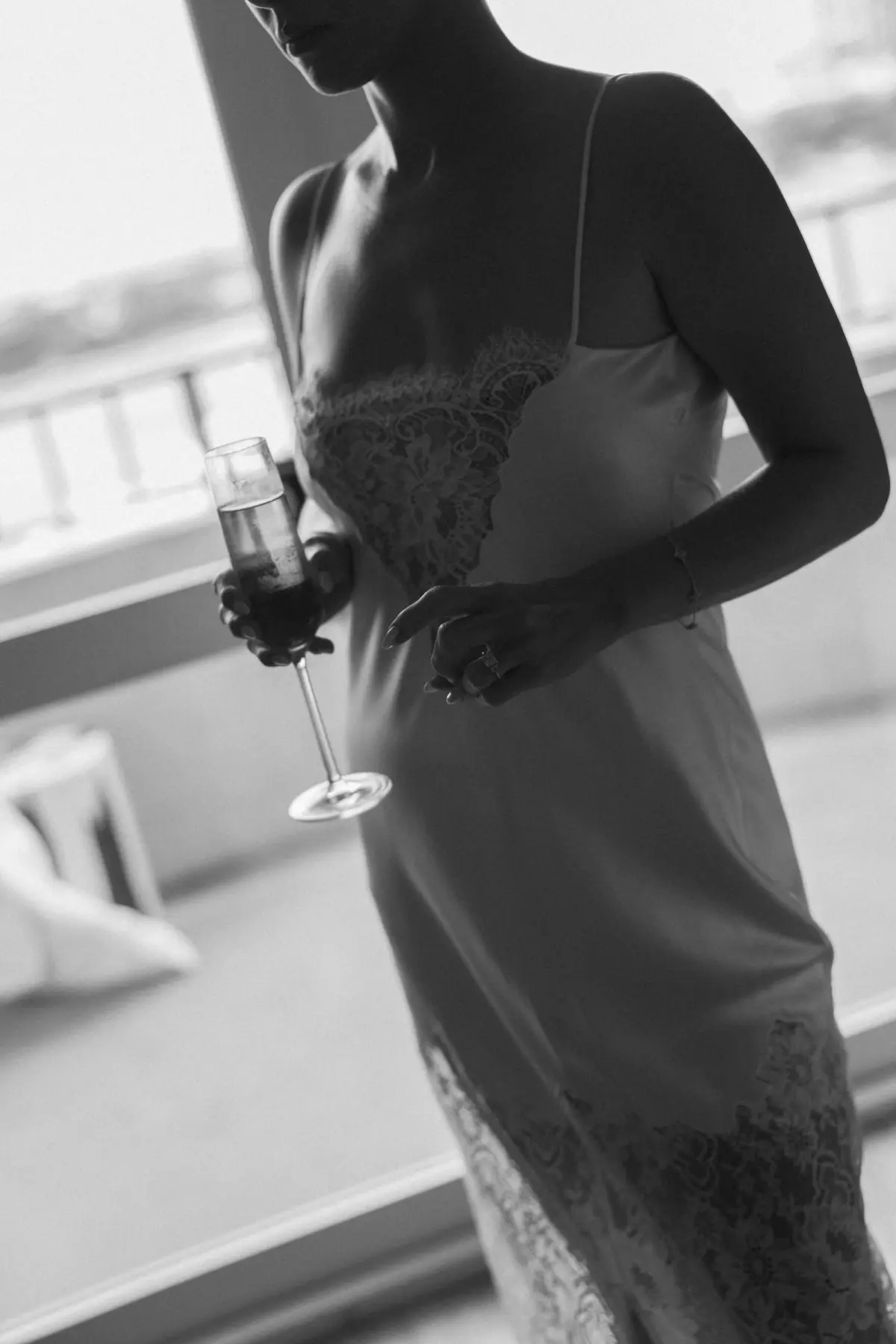 1Luxurious Ivory Neutral Ballroom Wedding Inspiration - “Best Of” 2025: Wedding Portraits White Bridal Wedding Day Slip Dress Ideas