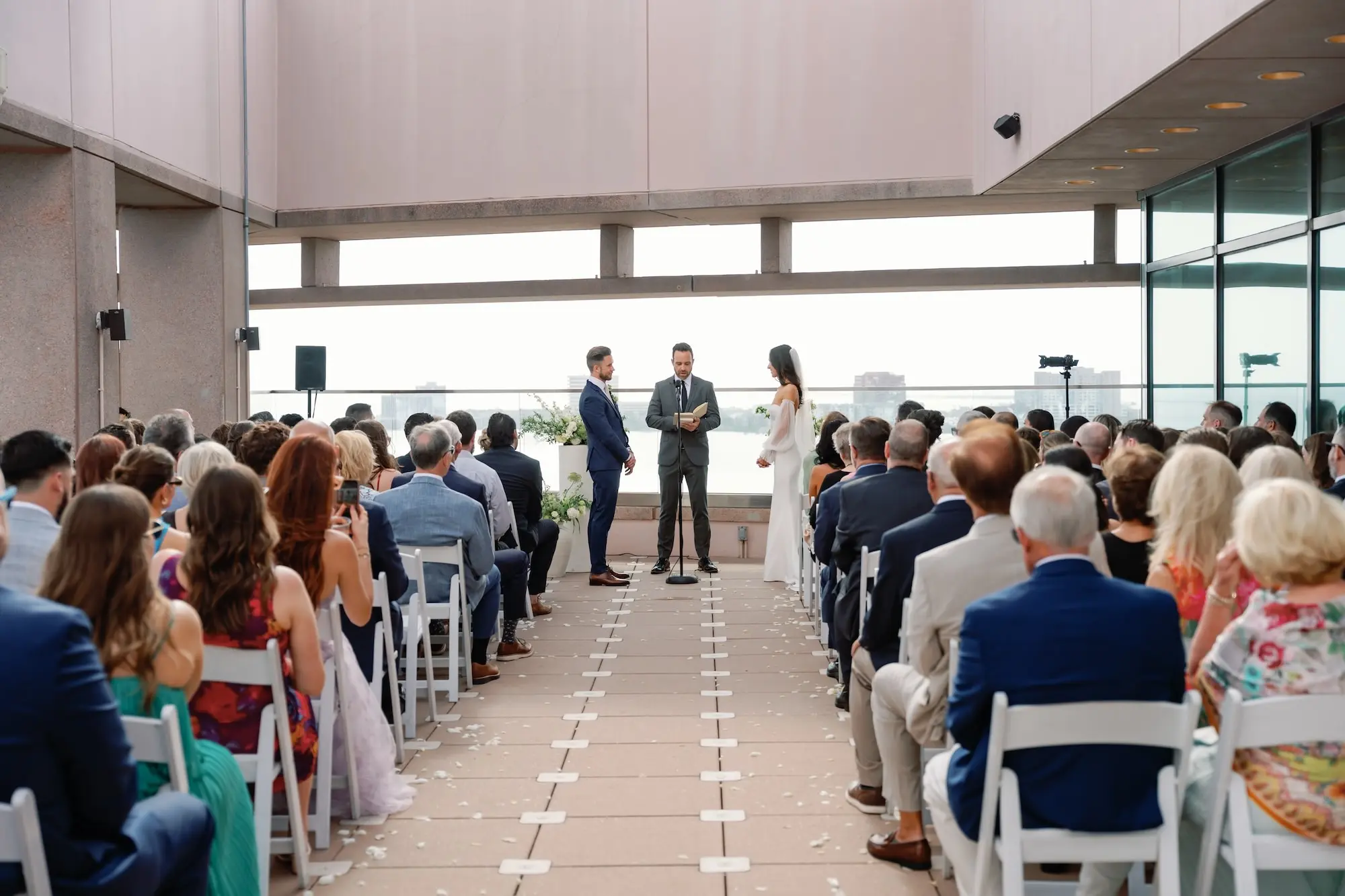 Bride and Groom Wedding Ceremony Portrait | Florida Event Venue Grand Hyatt Tampa Bay
