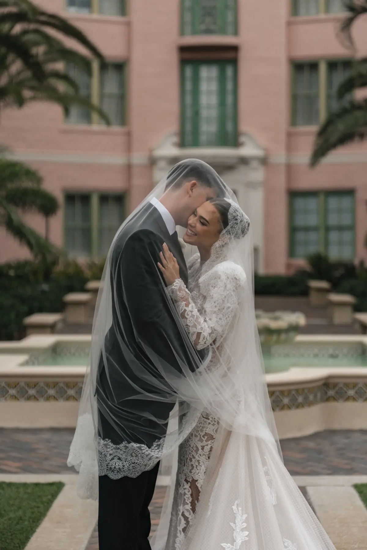 20Luxurious Ivory Neutral Ballroom Wedding Inspiration - “Best Of” 2025: Wedding Portraits Bride and Groom Wedding Portrait