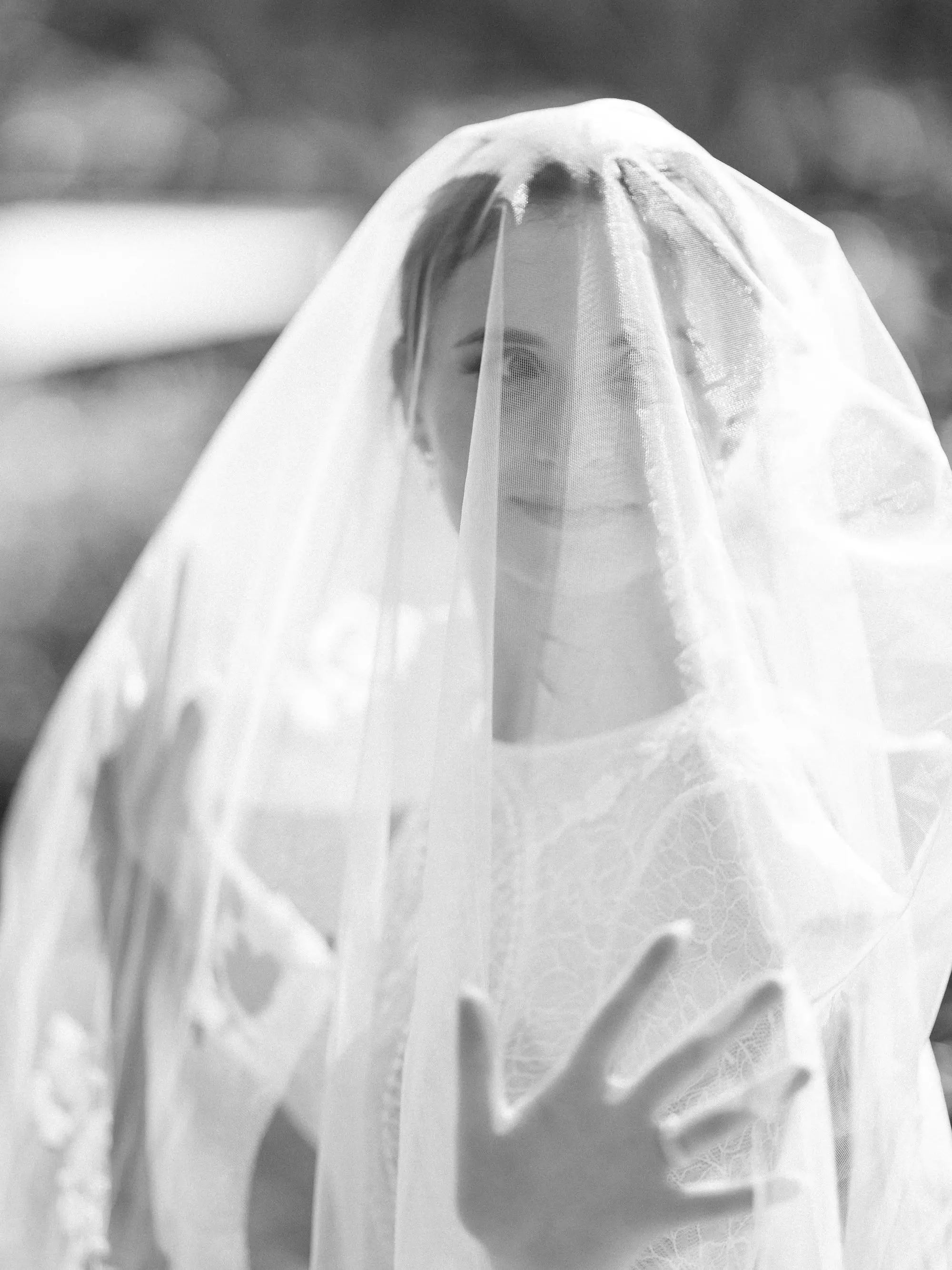 Black and White Bridal Wedding Portrait | Tampa Bay Content Creator Behind The Vows