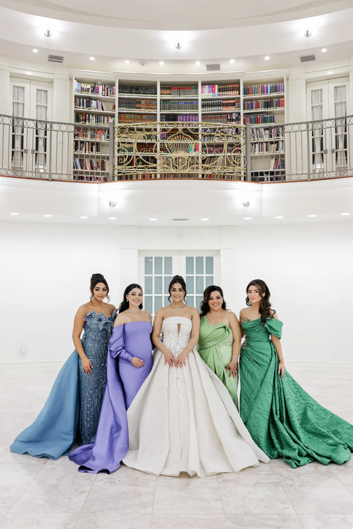 Bride and Bridesmaids Wedding Portrait | Tampa Bay Event Venue Whitehurst Gallery