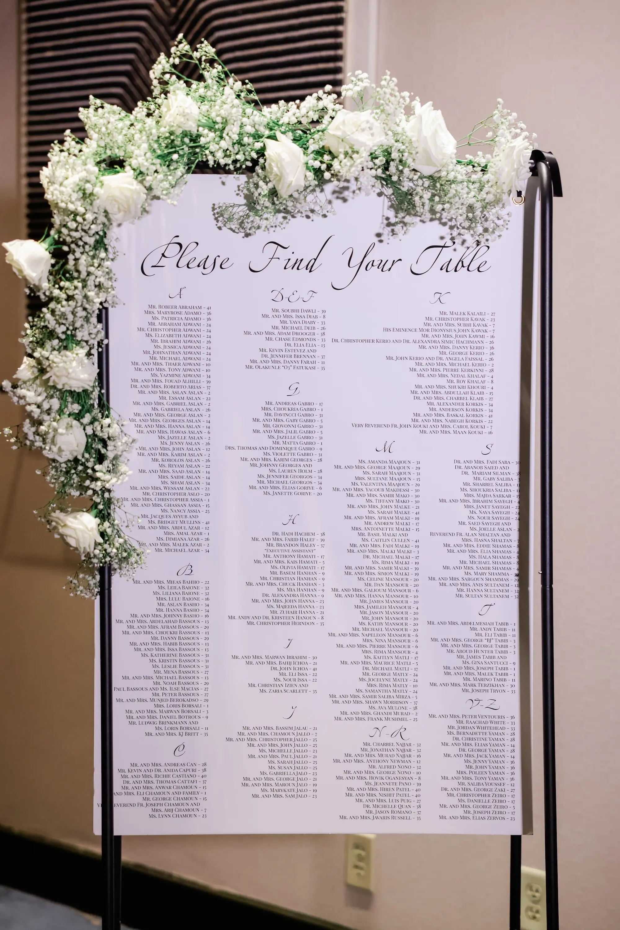 34Luxurious Cream White and Gold Ballroom Wedding Inspiration - “Best Of” 2025: Wedding Receptions Part 2 Luxurious White and Black Wedding Reception Seating Chart Inspiration