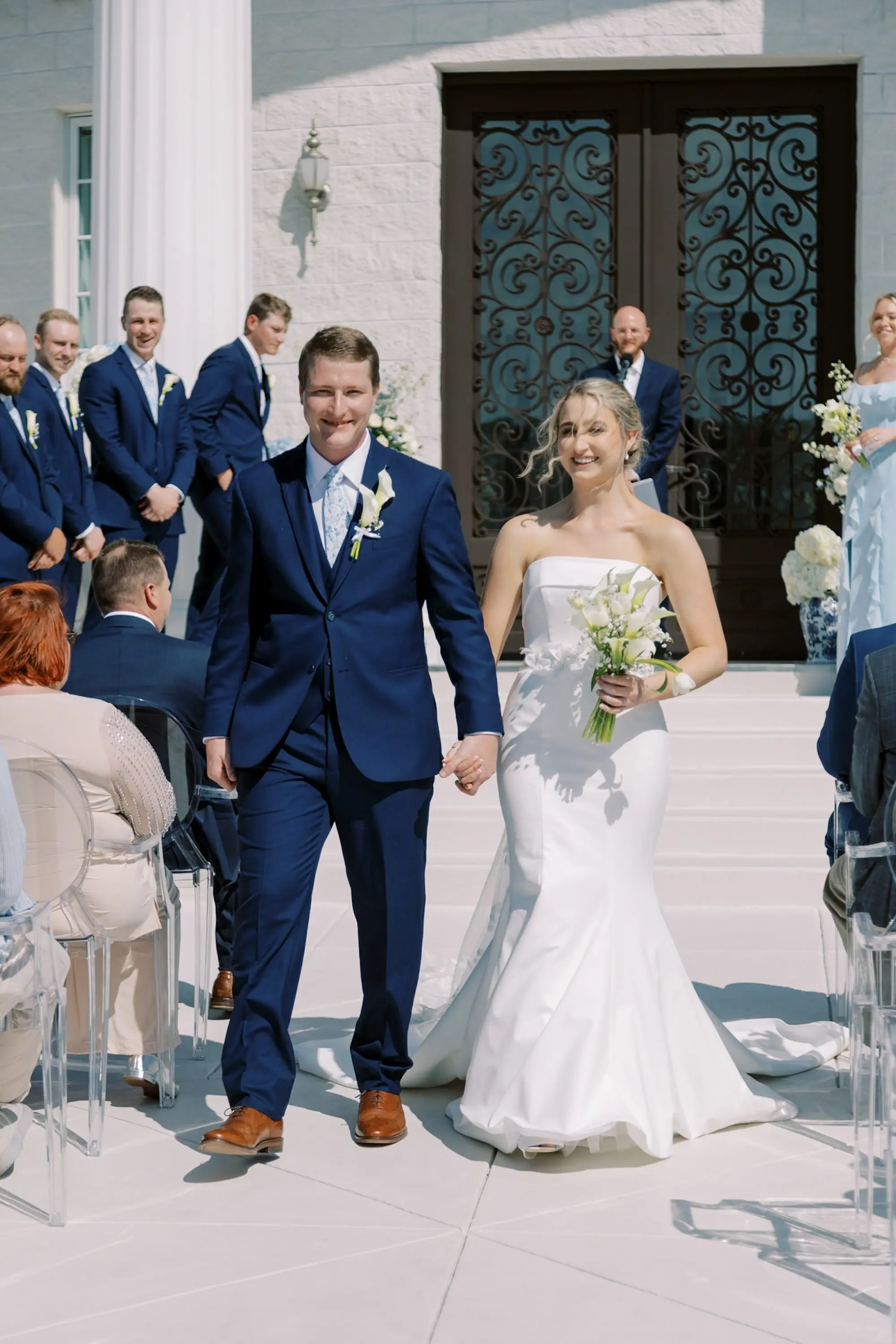 Bride and Groom Just Married Wedding Portrait