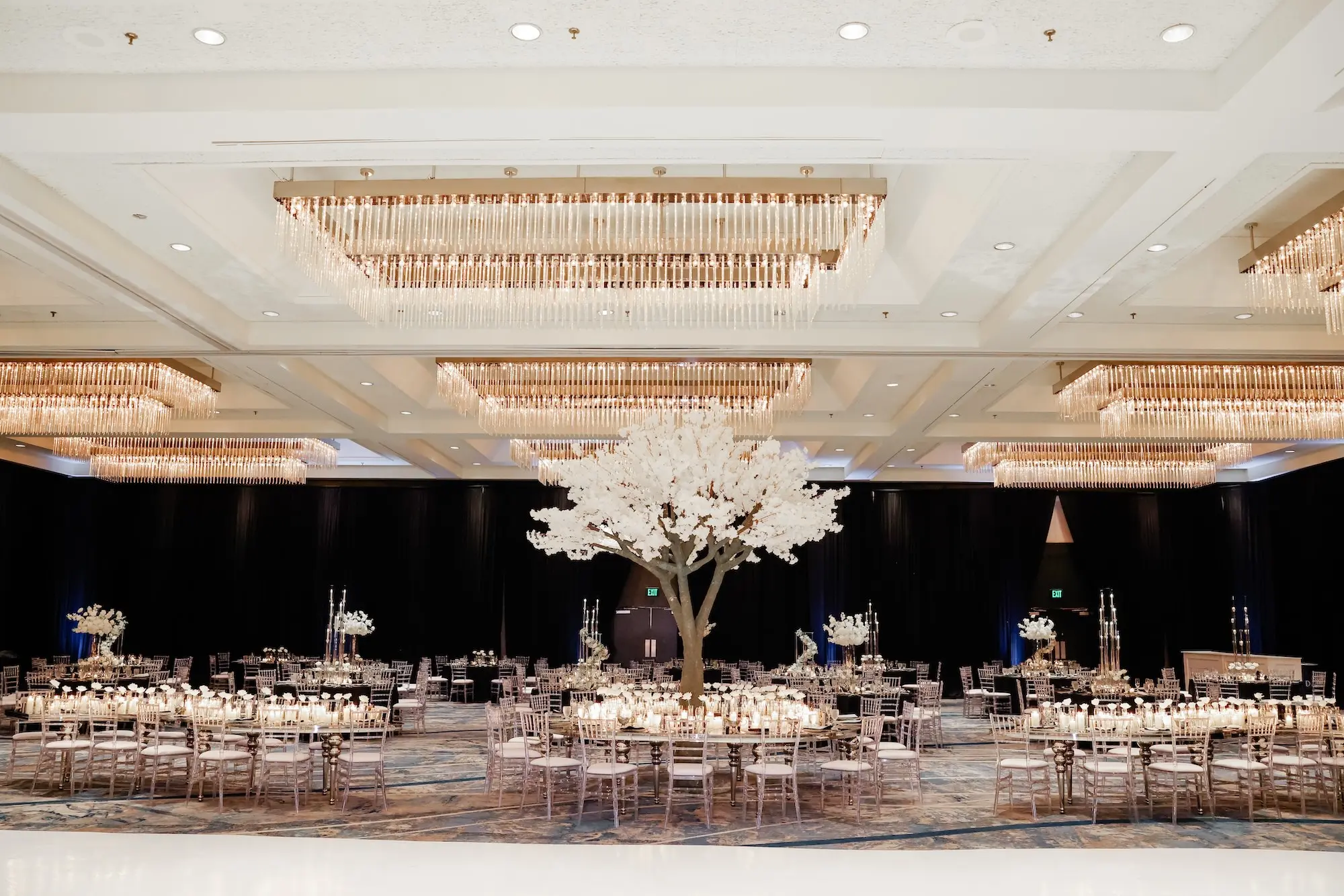 36Luxurious Cream White and Gold Ballroom Wedding Inspiration Hilton Downtown Tampa Venue - “Best Of” 2025: Wedding Receptions Part 2 Luxurious Cream, White, and Gold Ballroom Wedding Reception Decor Inspiration | Event Venue Hilton Downtown Tampa | Planner Special Moments Event Planning