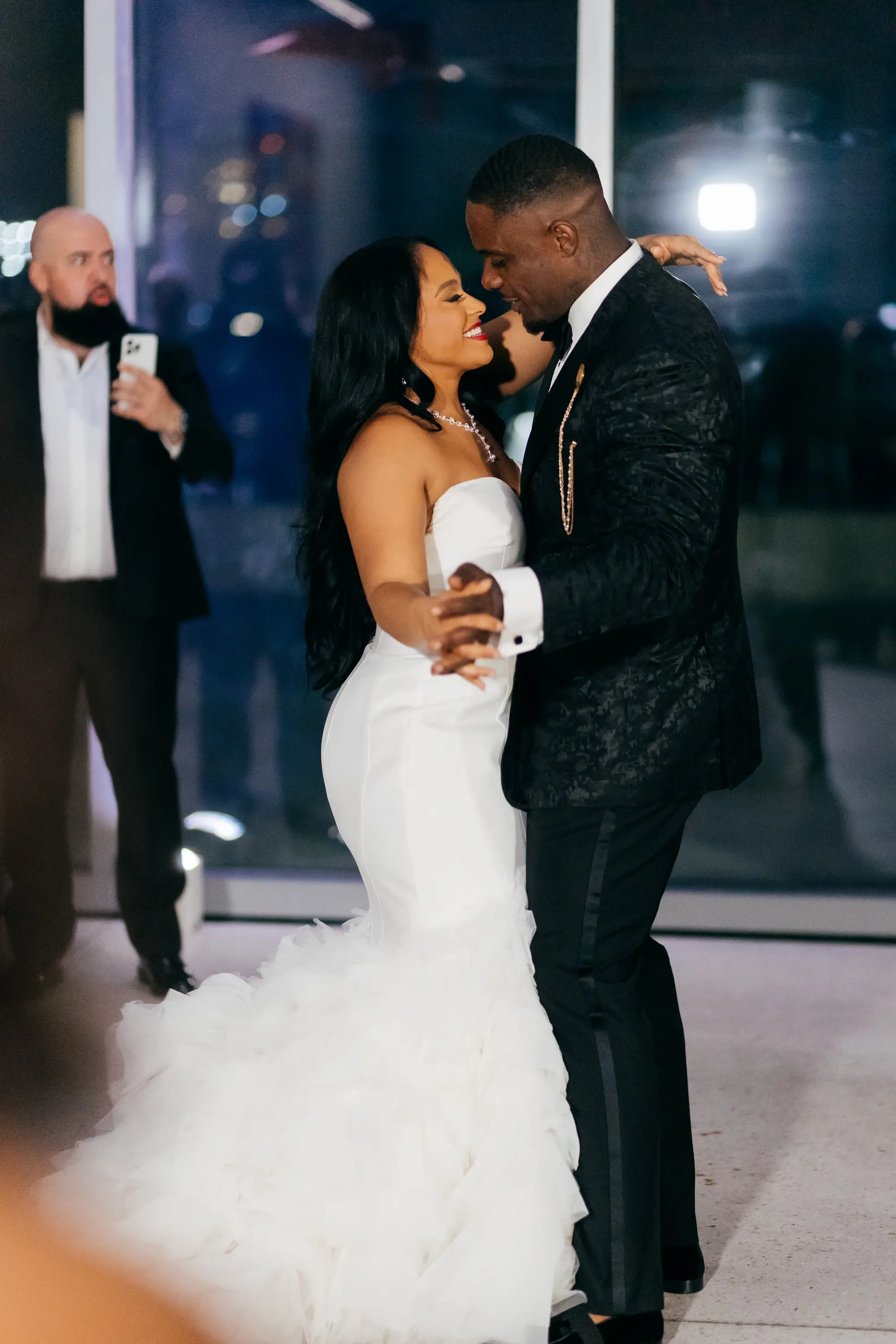 Bride and Groom First Dance Wedding Portrait