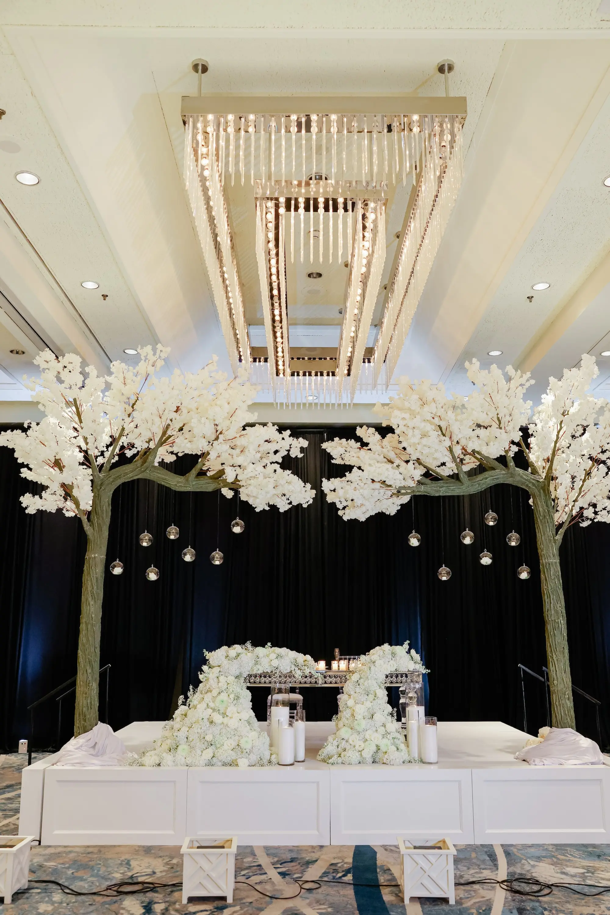 50Luxurious Cream White and Gold Ballroom Wedding Inspiration Hilton Downtown Tampa Venue - “Best Of” 2025: Wedding Receptions Part 2 Luxurious Cream, White, and Gold Ballroom Wedding Reception Sweetheart Table Decor Inspiration | Event Venue Hilton Downtown Tampa | Planner Special Moments Event Planning
