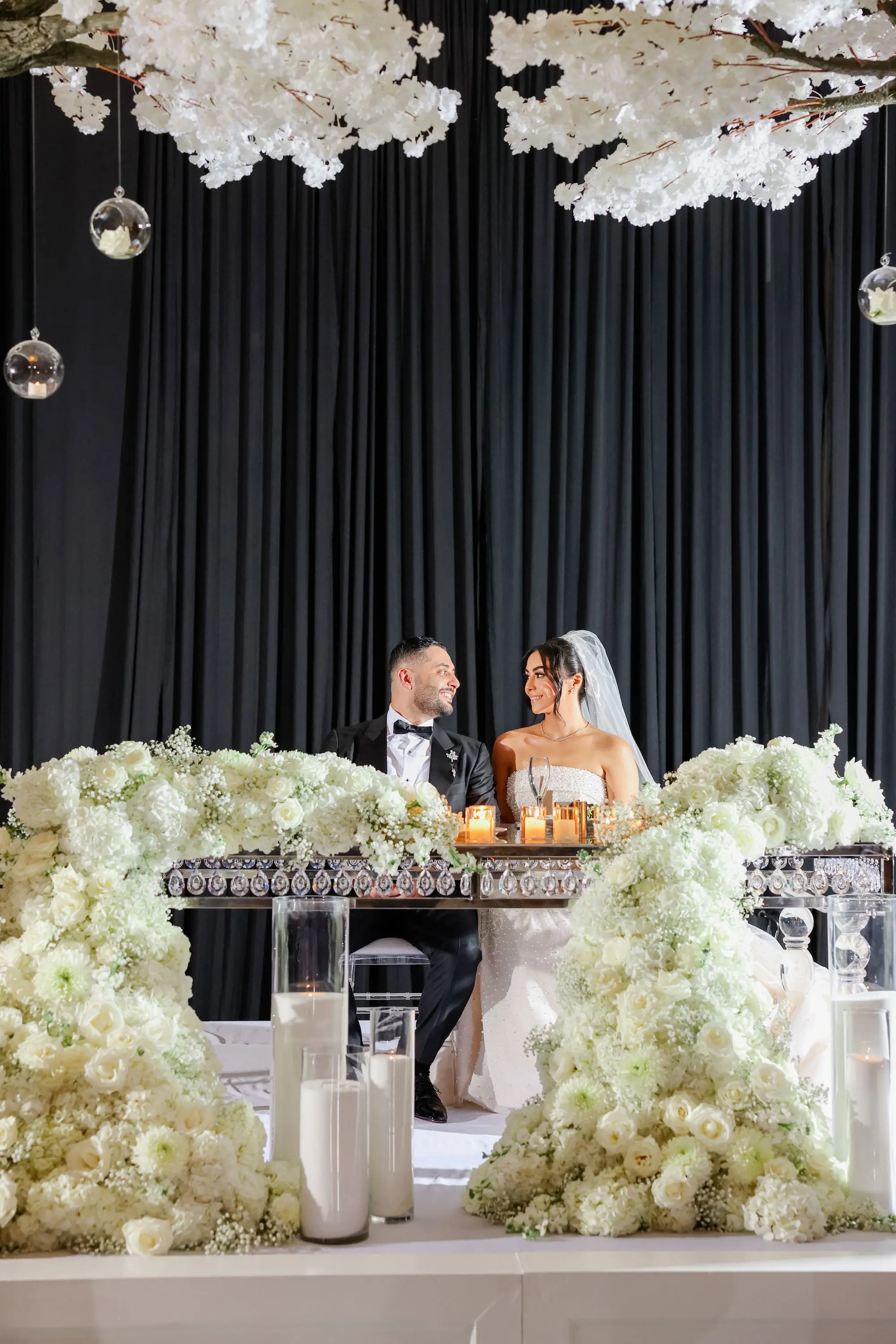 52Luxurious Cream White and Gold Ballroom Wedding Inspiration - “Best Of” 2025: Wedding Receptions Part 2 Bride and Groom Wedding Portrait | Tampa Bay Photographer Lifelong Photography Studio