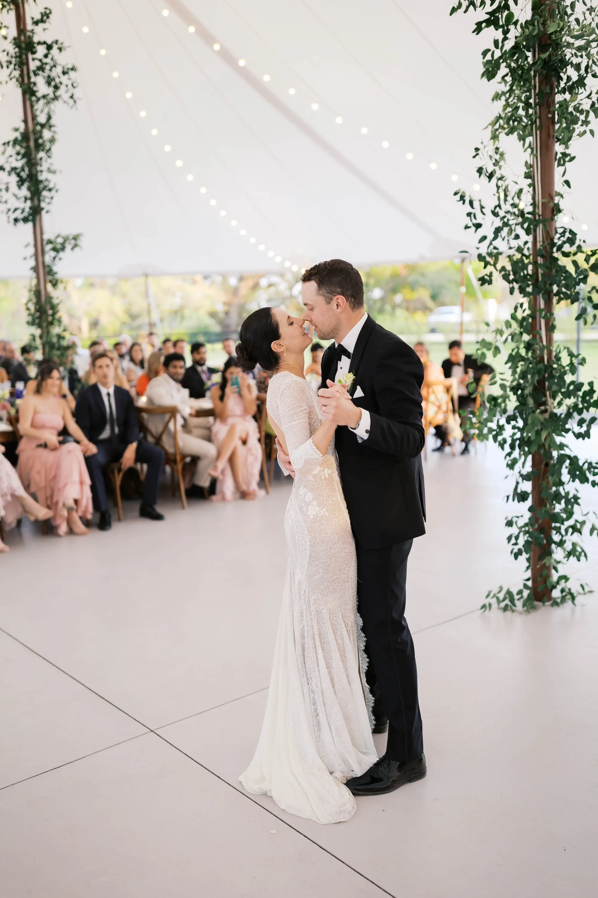 Bride and Groom First Dance Wedding Portrait | Tampa Bay DJ Co | Content Creator Behind The Vows