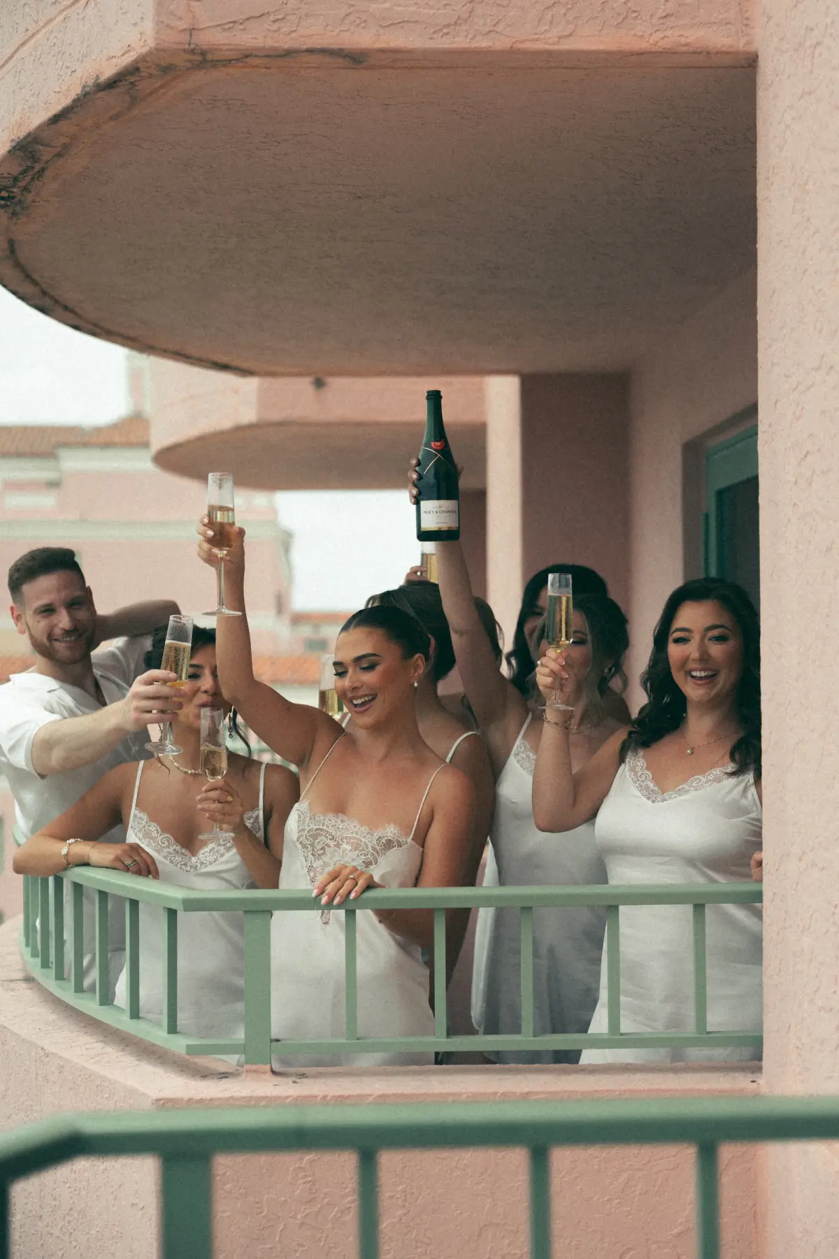 5Luxurious Ivory Neutral Ballroom Wedding Inspiration - “Best Of” 2025: Wedding Portraits Bride and Bridesmaids, Bridesman WEdding Portrait