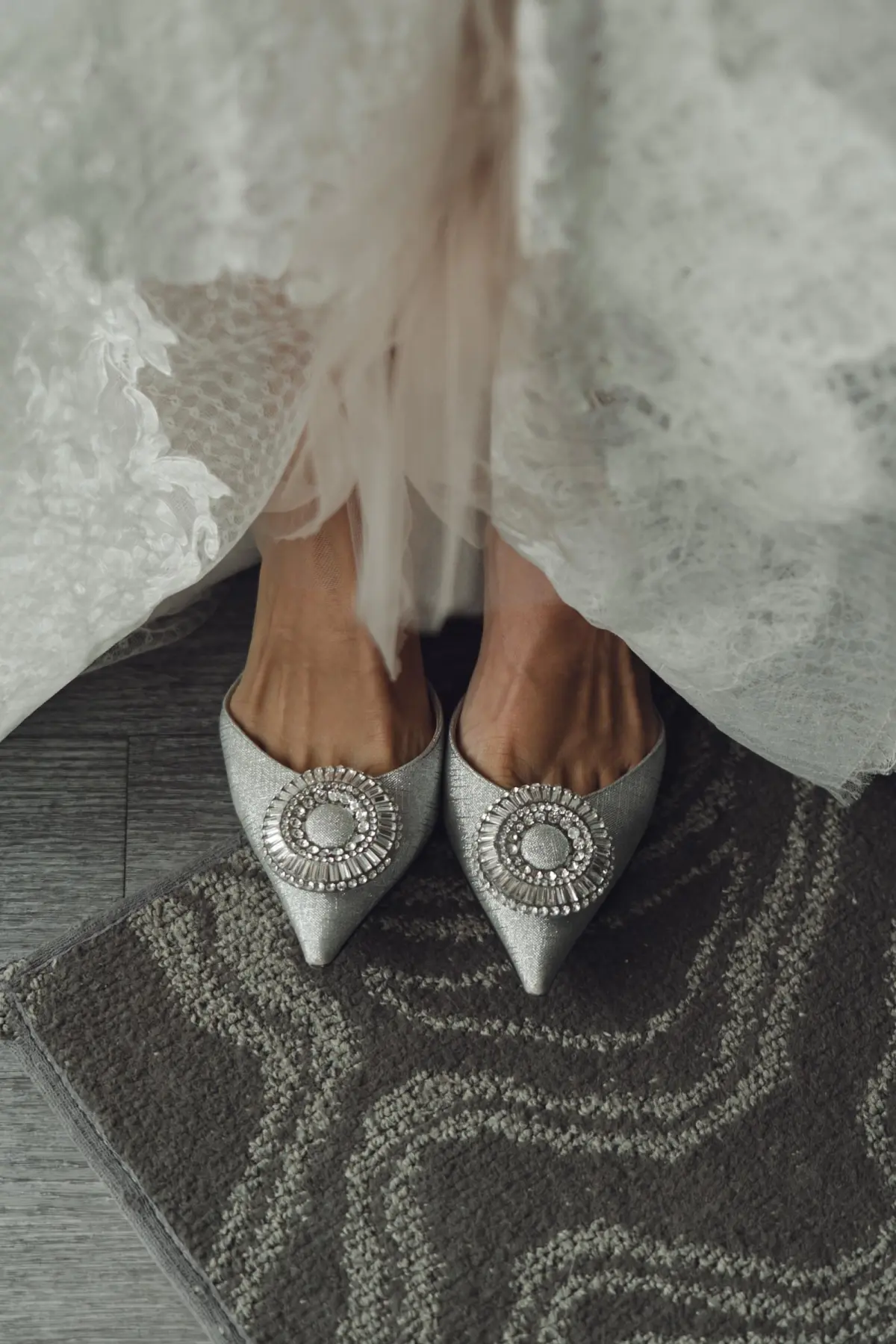 6Luxurious Ivory Neutral Ballroom Wedding Inspiration - “Best Of” 2025: Wedding Portraits Bridal Aquazurra Wedding Shoe Ideas