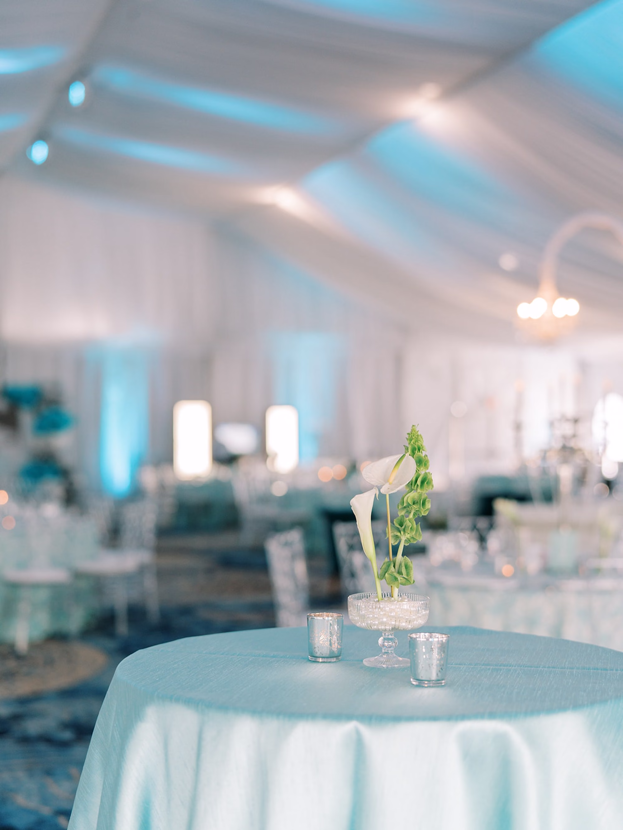 Breakfast at Tiffanys Blue Inspired Wedding Bridal Shower Ideas | Cocktail Linens | Over the Top Rental Linens