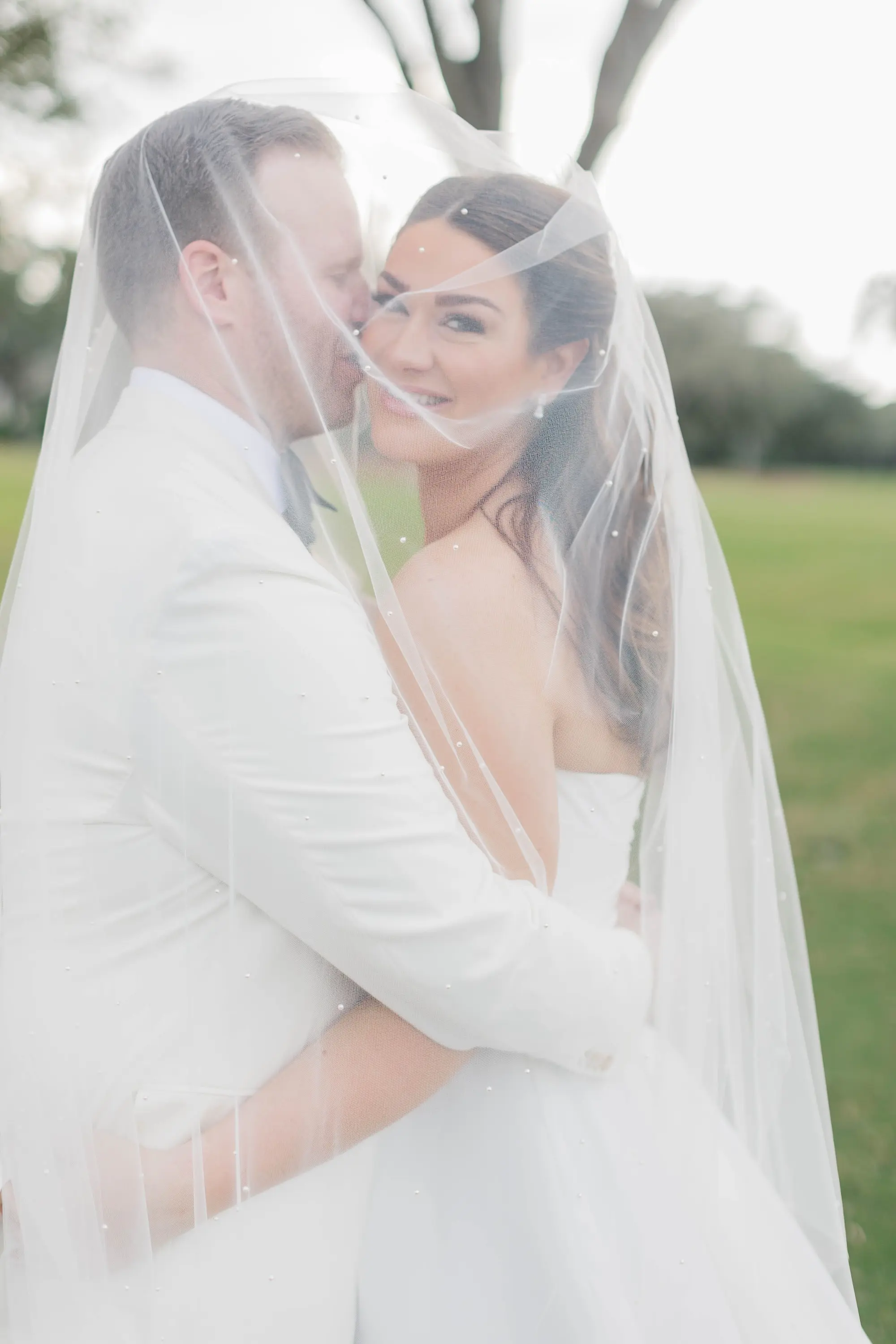 Bride and Groom Frist Look Wedding Portrait