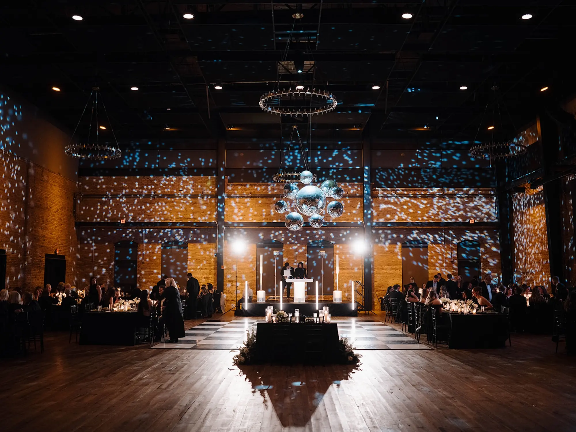 Moody, Modern Black and White Tampa Wedding | Armature Works
