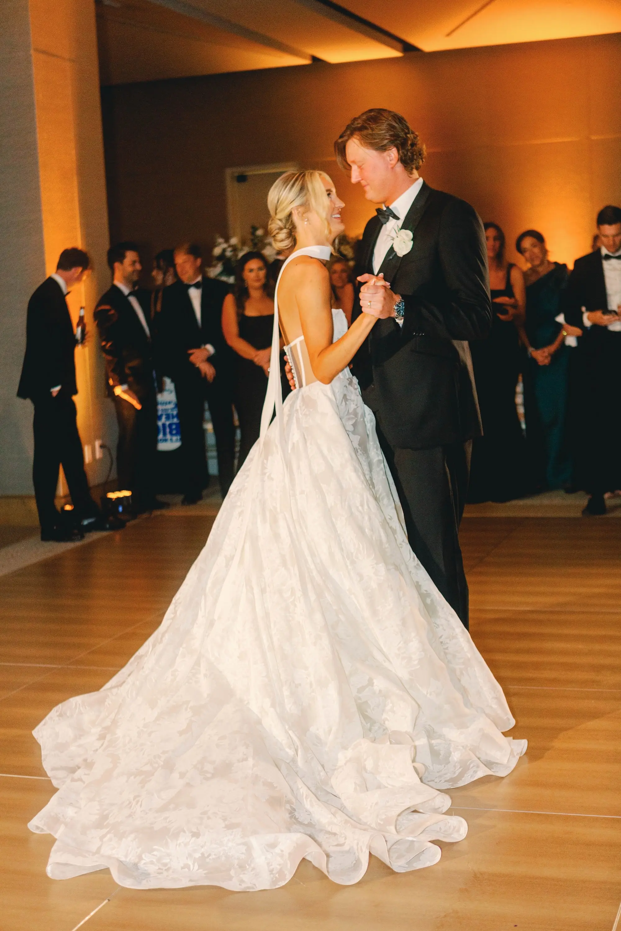 37Classic White and Green Wedding Ideas - Classic, White and Green St. Pete Wedding | The James Museum of Western & Wildlife Art Bride and Groom First Dance Wedding Portrait | Downtown St. Pete Wedding Venue The James Museum