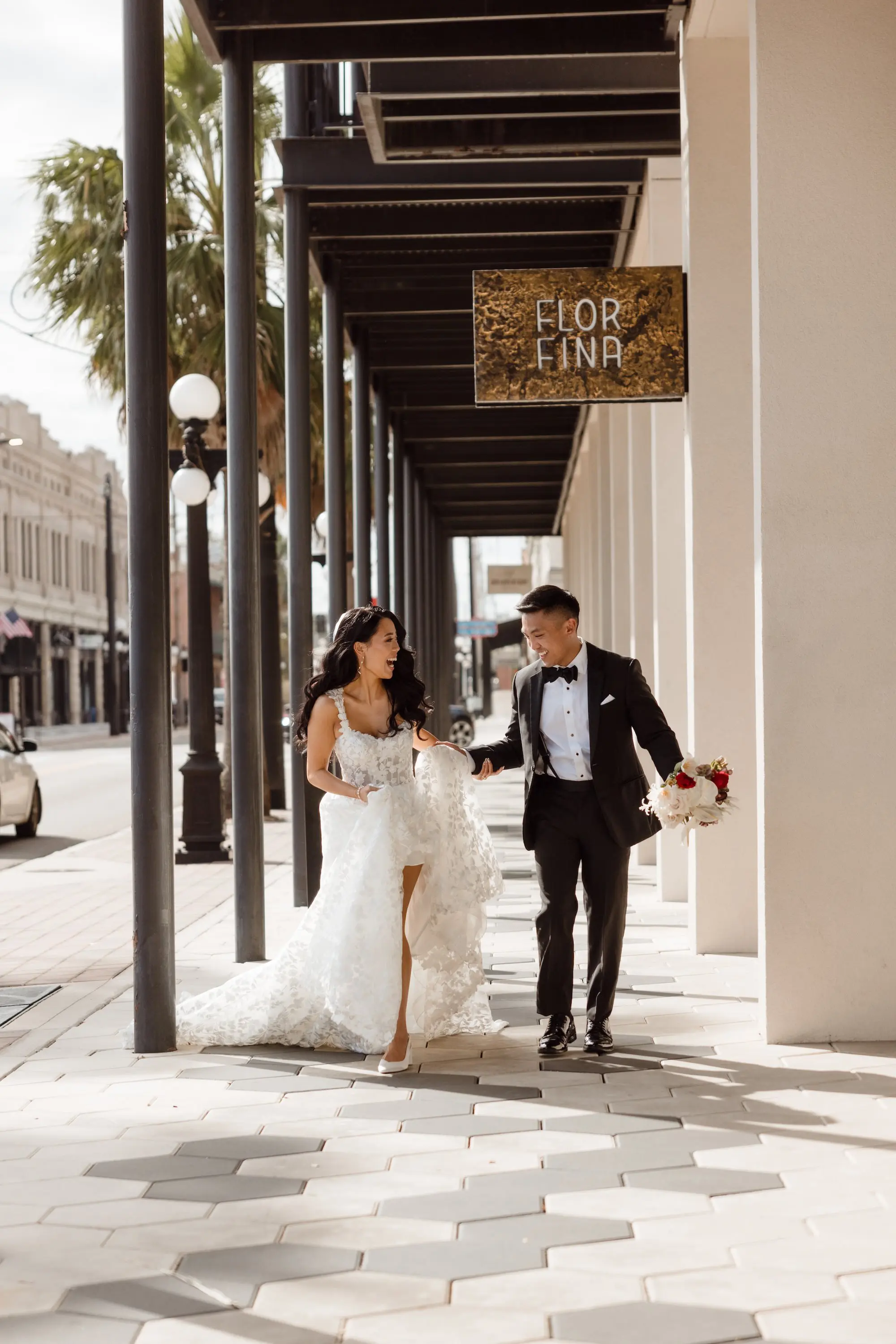 43Modern Romantic Wedding Inspiration Tampa Venue Hotel Haya - “Best Of” 2025: Wedding Portraits Bride and Groom Downtown Tampa Wedding Portrait | Tampa Bay Photographer Evoke Photo and Film