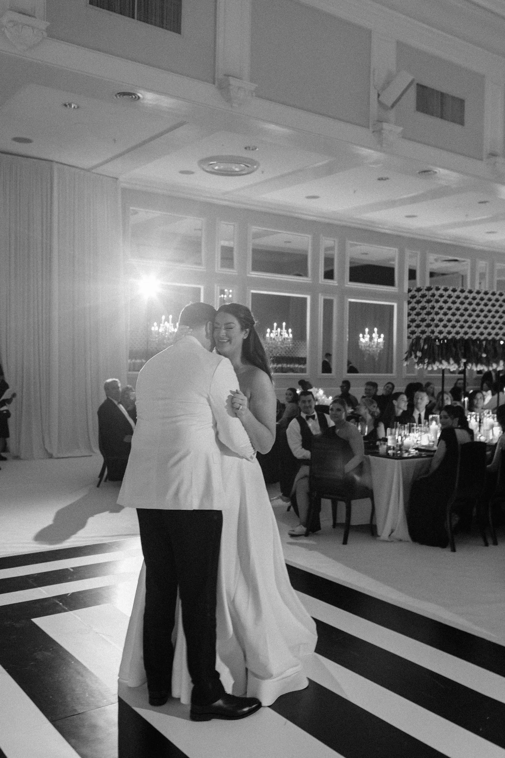 Bride and Groom First Dance Wedding Portrait | Tampa Event Venue Palma Ceia Golf and Country Club