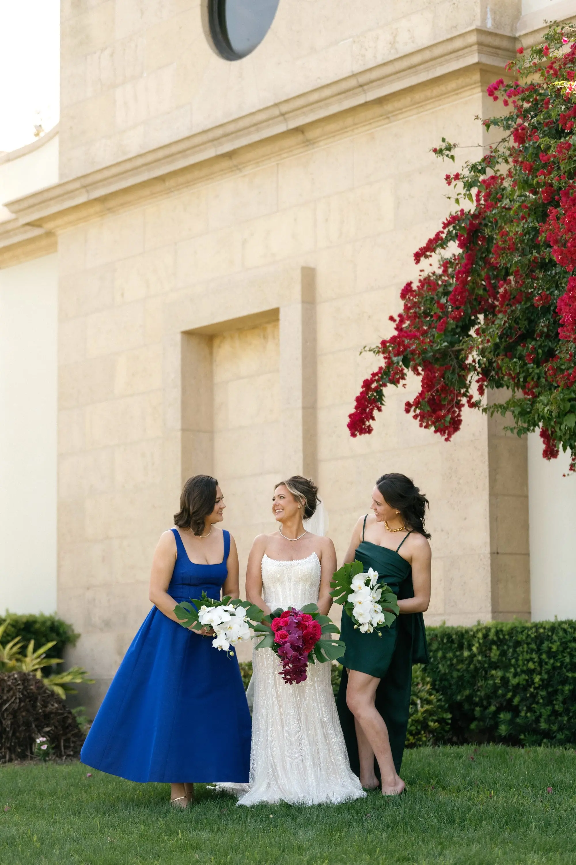 Bride and Bridesmaids Wedding Attire Inspiration