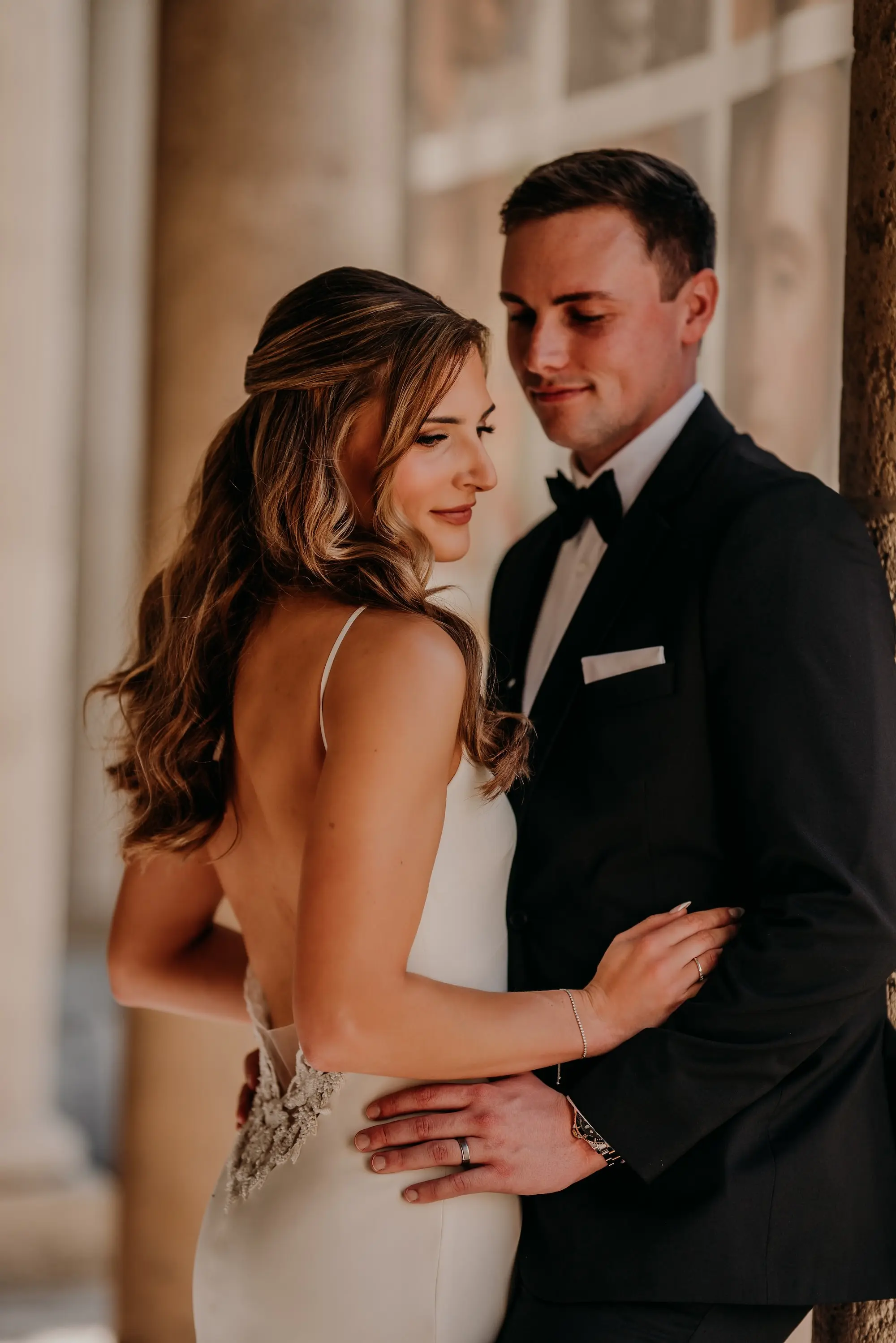Bride and Groom First Look Wedding Portrait | Tampa Bay Photographer Sabrina Autumn Photography