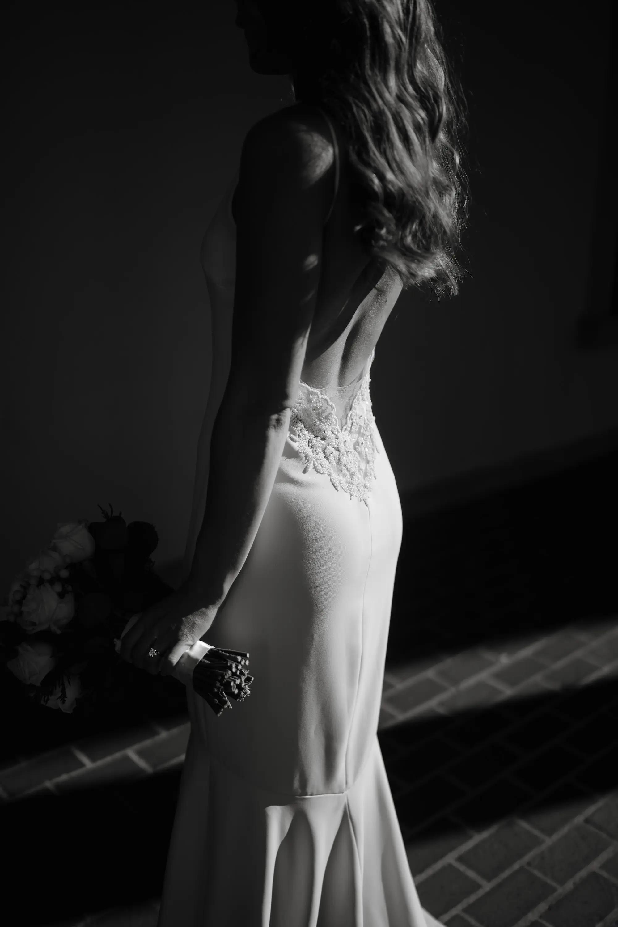 White Lace Mermaid Wedding Dress Inspiration