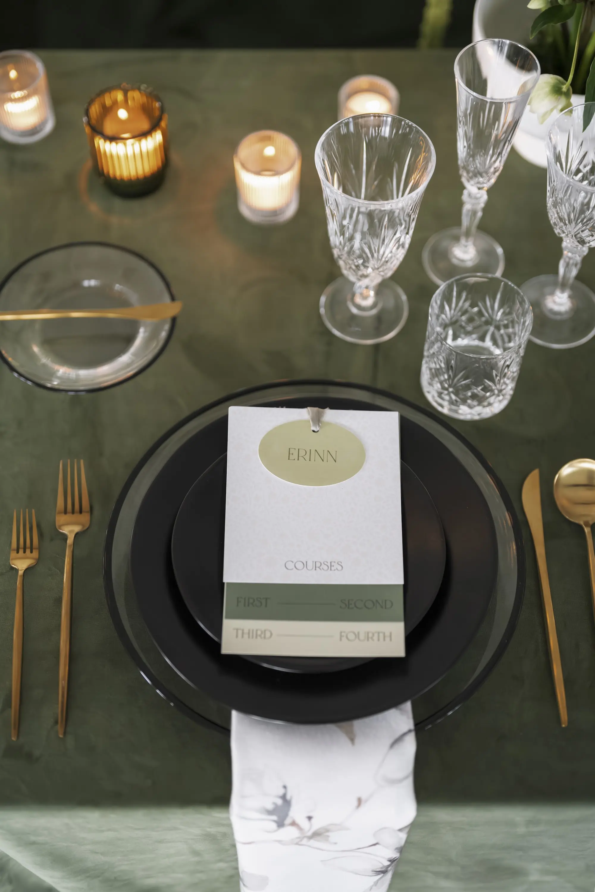 19Modern Garden Party Inspired Wedding Ideas - “Best Of” 2025: Wedding Receptions Part 2 Modern Garden Party Wedding Reception Place Setting Decor Inspiration