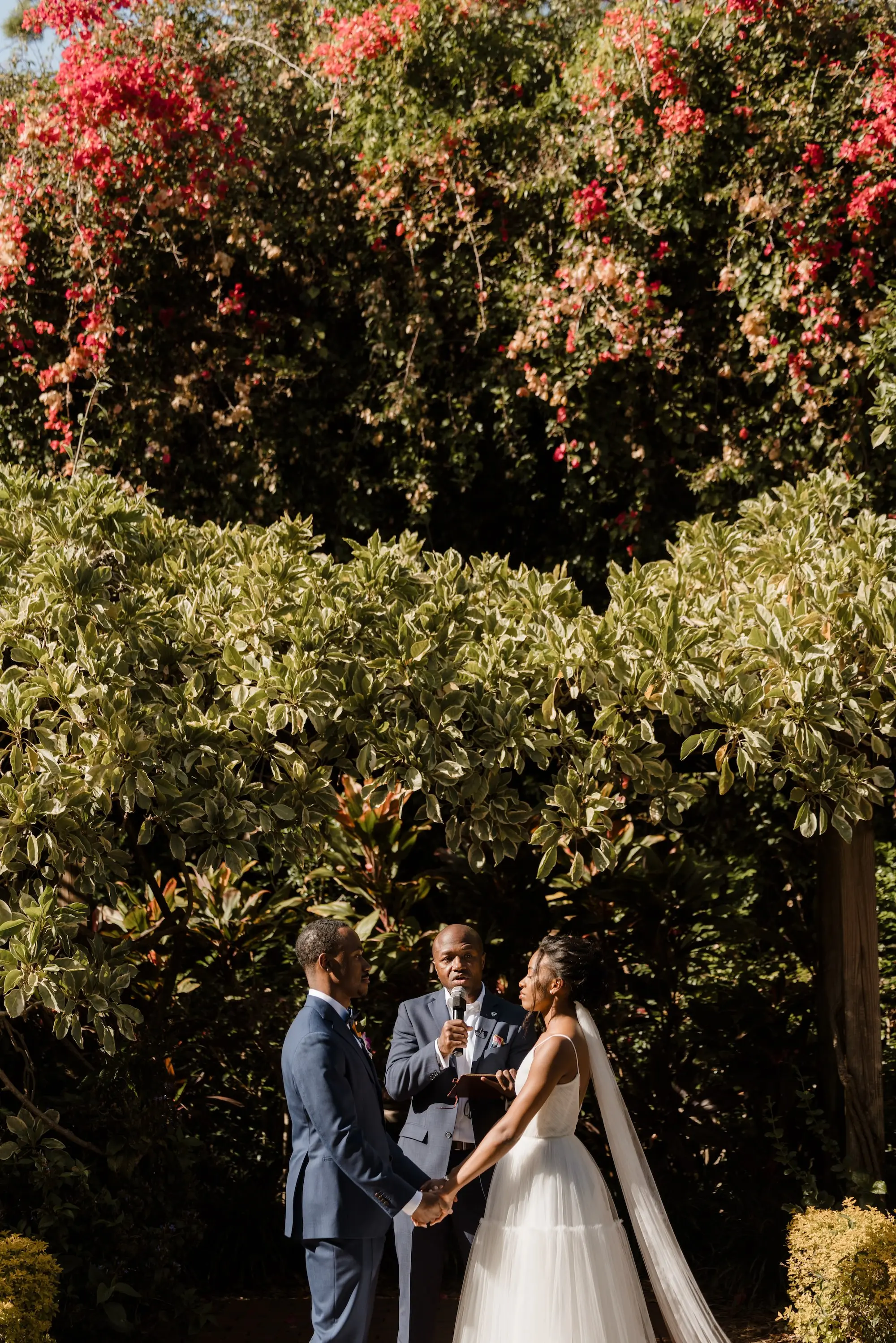 Bride and Groom Wedding Ceremony Vow Exchange Wedding Portrait | Tampa Bay Photographer Evoke Photo and Film