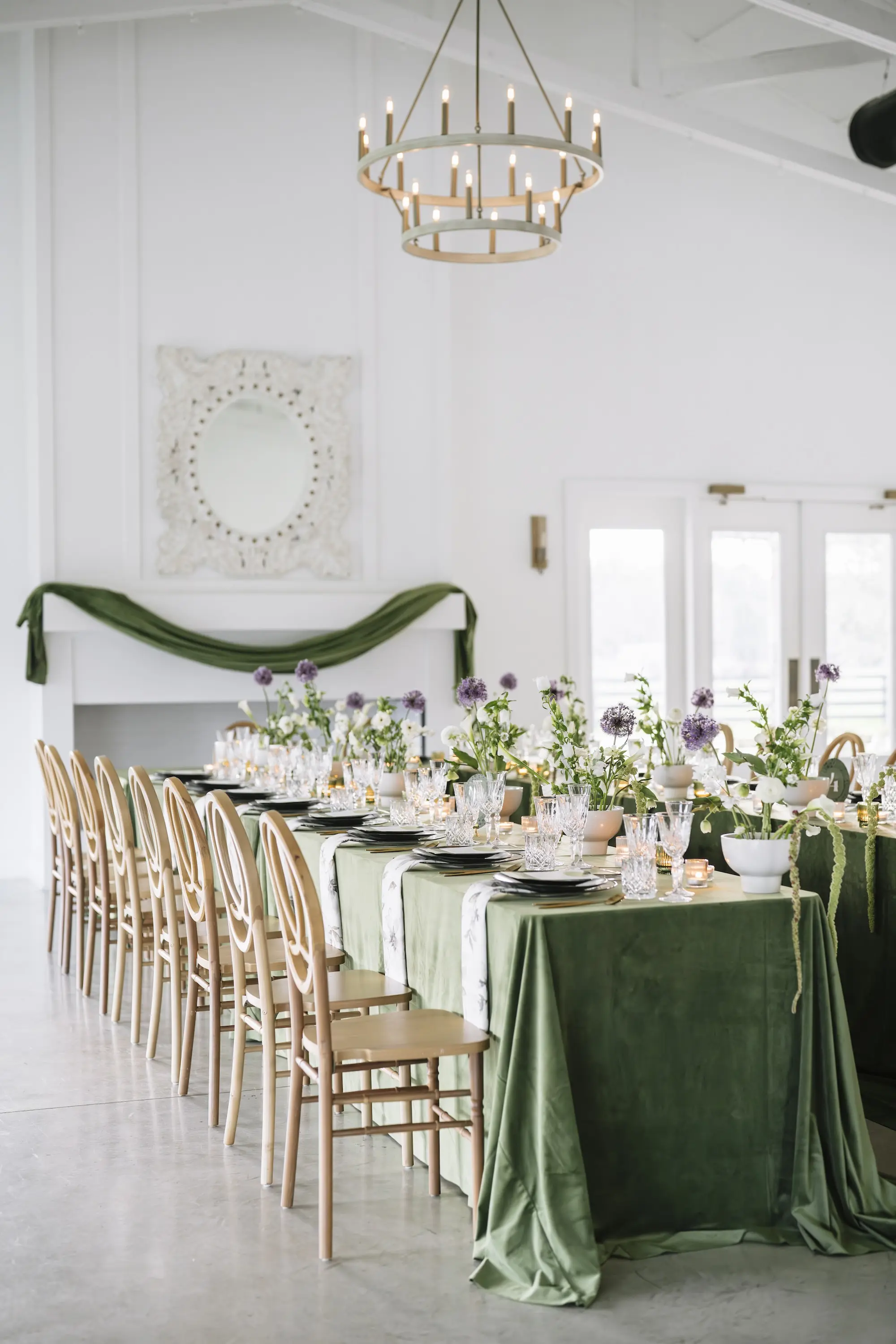 20Modern Garden Party Inspired Wedding Ideas Tampa Bay Venue The Colonial at Sunset - “Best Of” 2025: Wedding Receptions Part 2 Intimate Modern Green Garden Party Wedding Reception Tablescape Place Setting Decor Inspiration | Tampa Bay Event Venue The Colonial at Sunset | Planner Stelloccasions