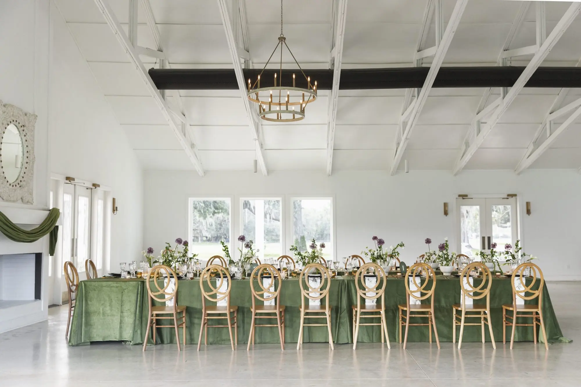 24Modern Garden Party Inspired Wedding Ideas Tampa Bay Venue The Colonial at Sunset - “Best Of” 2025: Wedding Receptions Part 2 Modern Green Garden Party Wedding Reception Tablescape Place Setting Decor Inspiration | Tampa Bay Event Venue The Colonial at Sunset