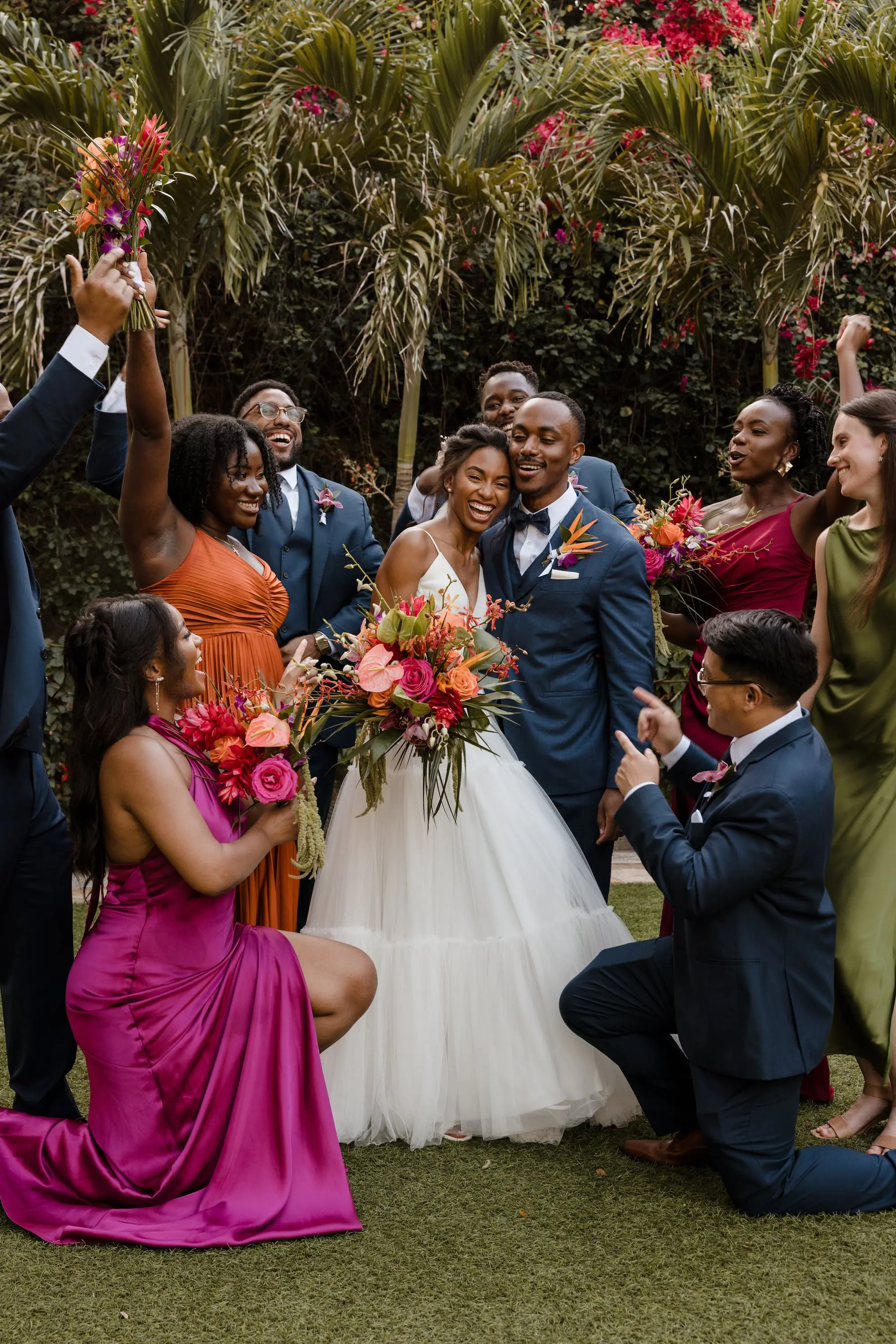 Tropical, Jewel-Toned St. Pete Wedding | Sunken Gardens