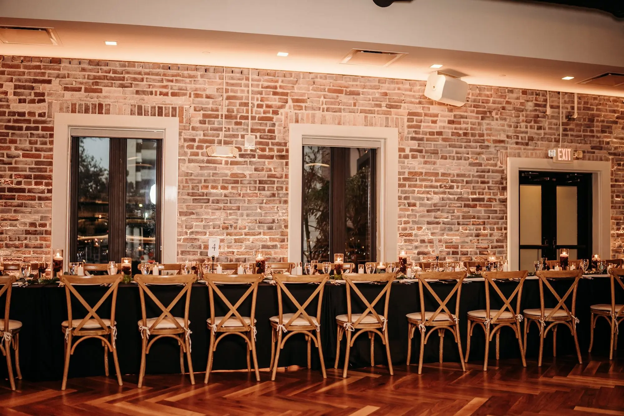 Elegant Black and White Winter Wedding Reception Decor Ideas | Tampa Bay Event Venue Red Mesa Events
