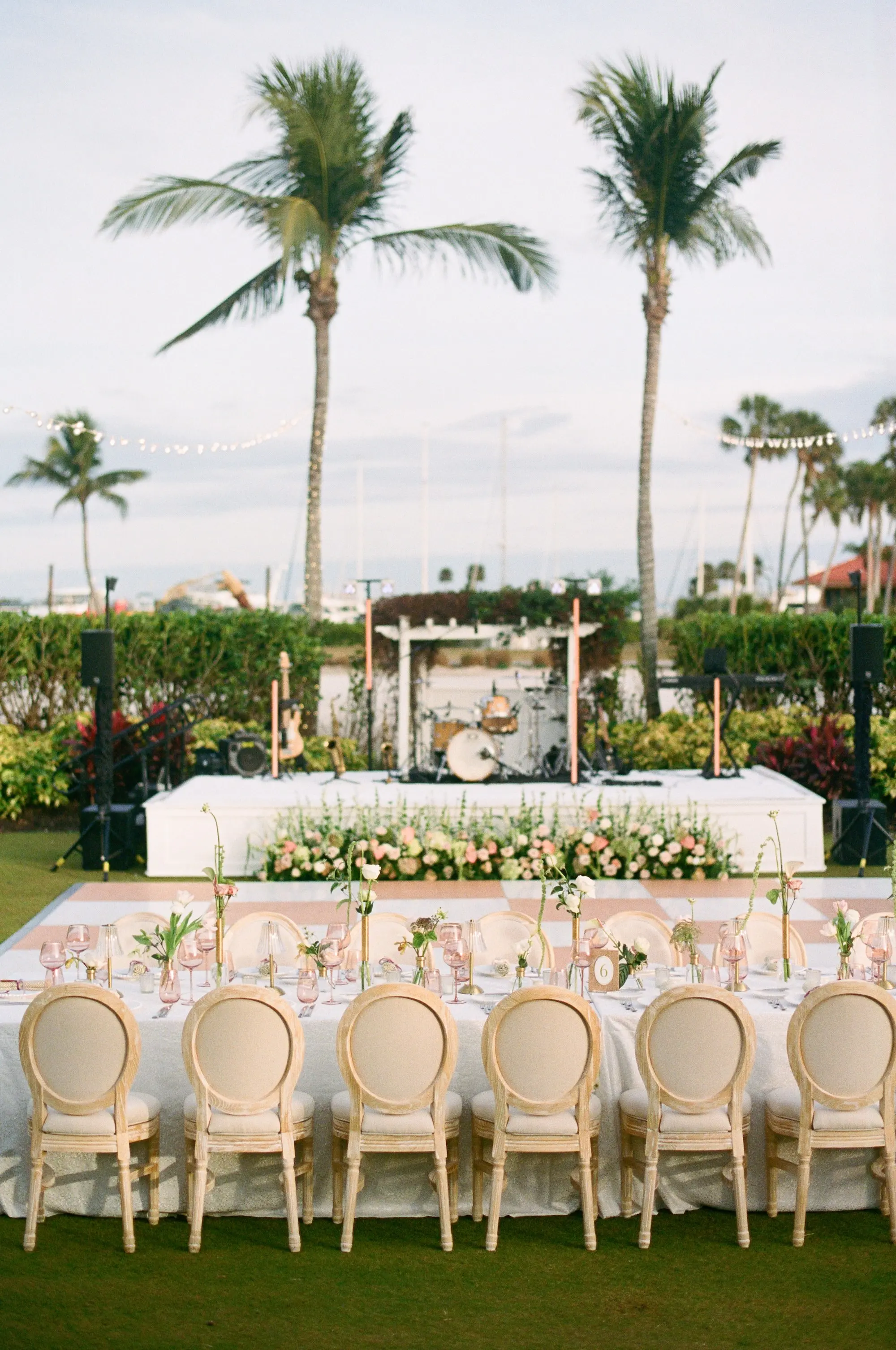 Luxurious Peach and Green Garden Wedding Reception Decor Inspiration | Sarasota Event Venue The Resort at Longboat Key Club