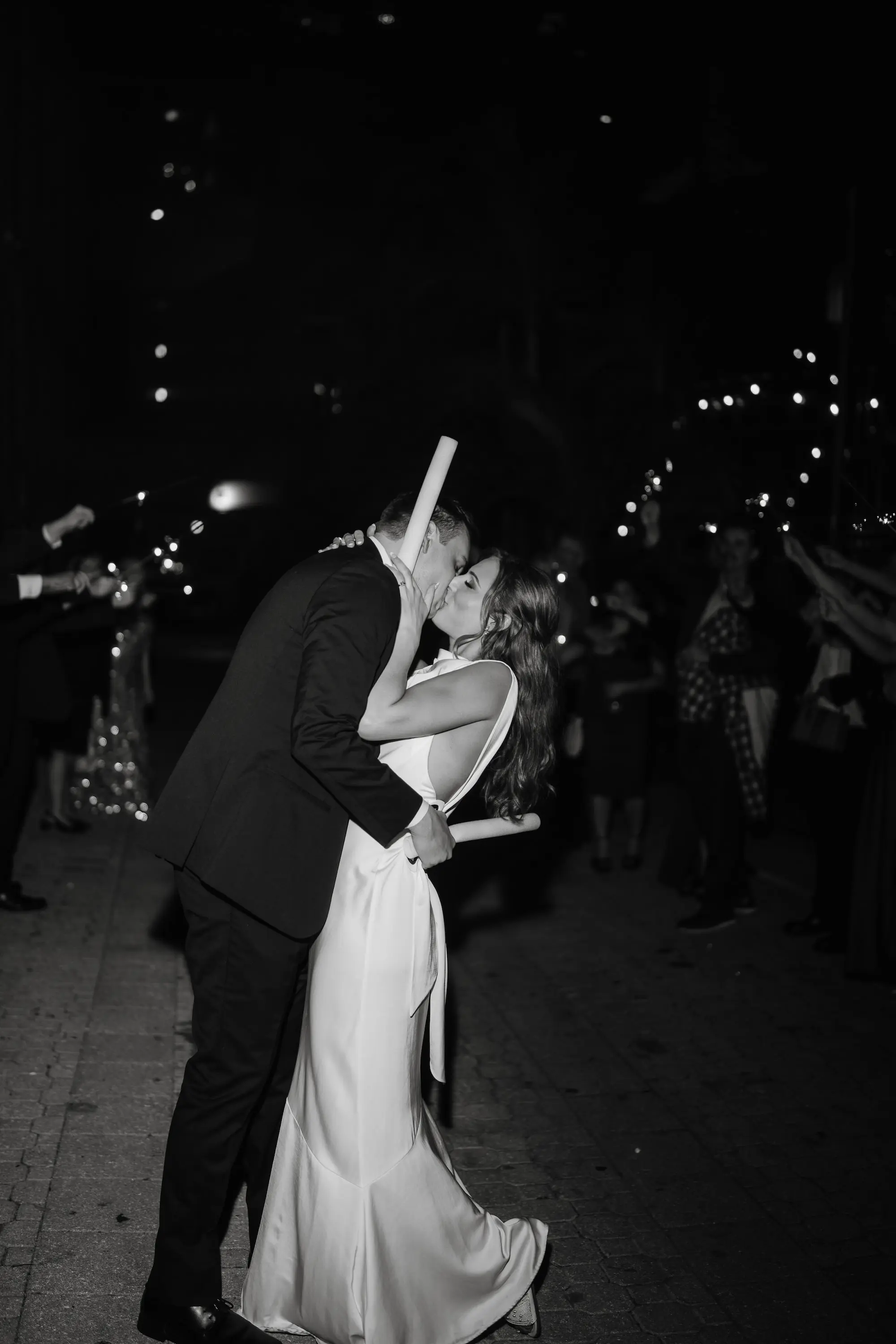 Bride and Groom Black and White Wedding Portrait | Tampa Bay Photographer Sabrina Autumn Photography