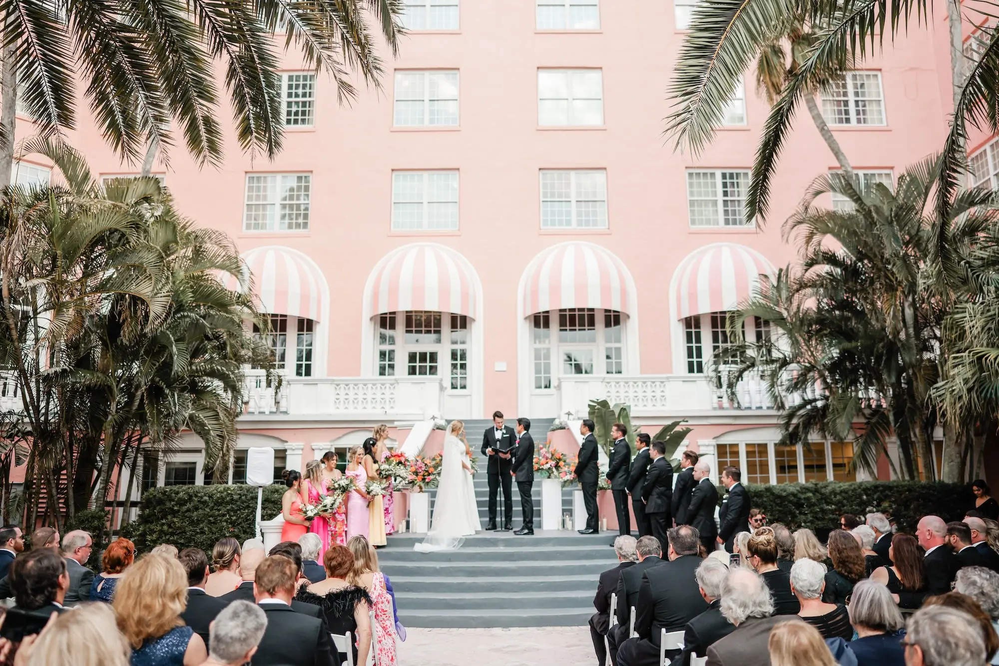 20Luxurious Vibrant Tropical Florida Wedding St Pete Venue The Don CeSar - Vibrant, Tropical St. Pete Beach Wedding | The Don CeSar Luxurious Vibrant Tropical Florida Wedding Ceremony Decor Ideas | Tampa Bay Event Venue The Don CeSar