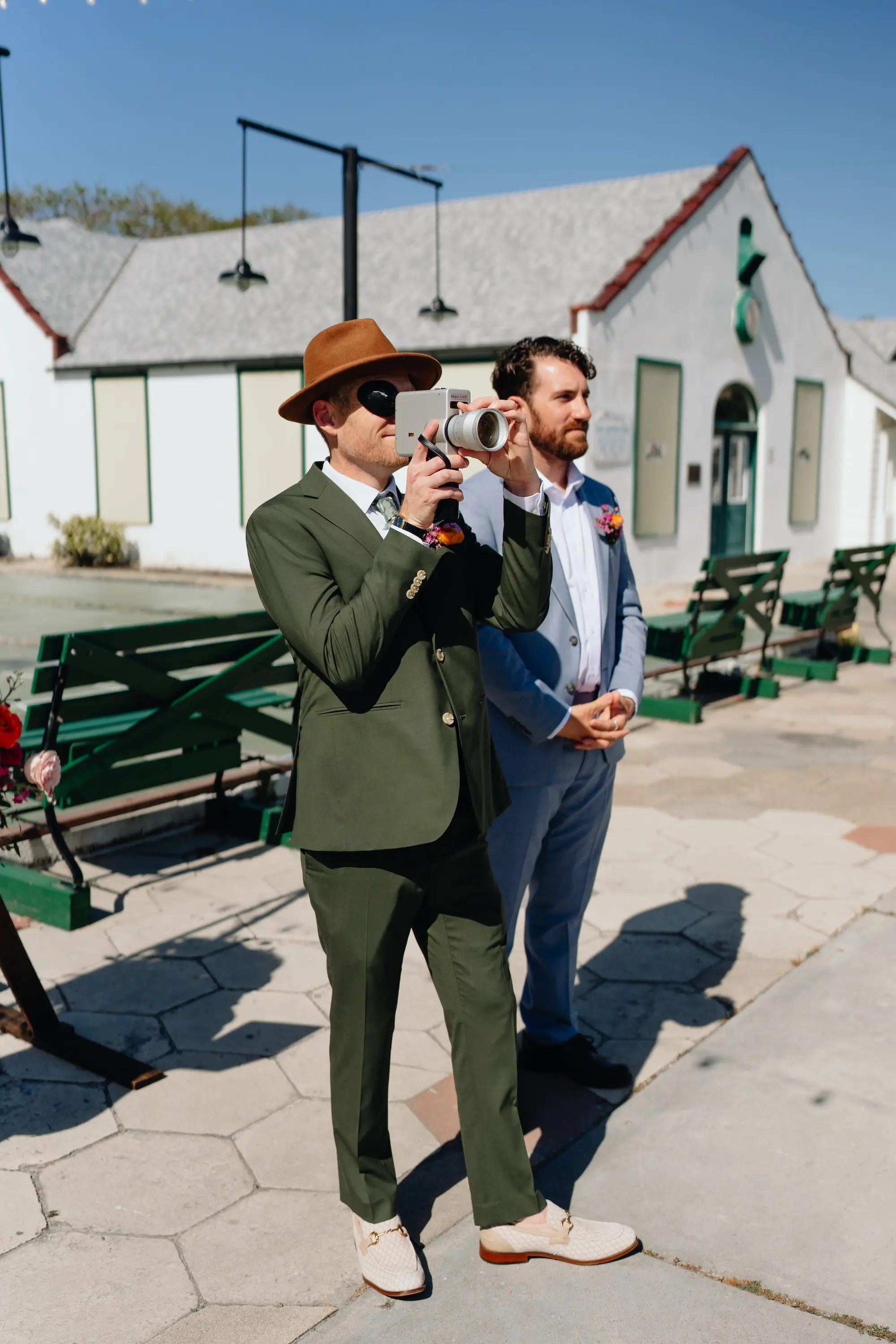 23Colorful Pink Yellow Orange Florida Wedding Inspiration - “Best Of” 2025: Wedding Portraits Groom Wedding Portrait
