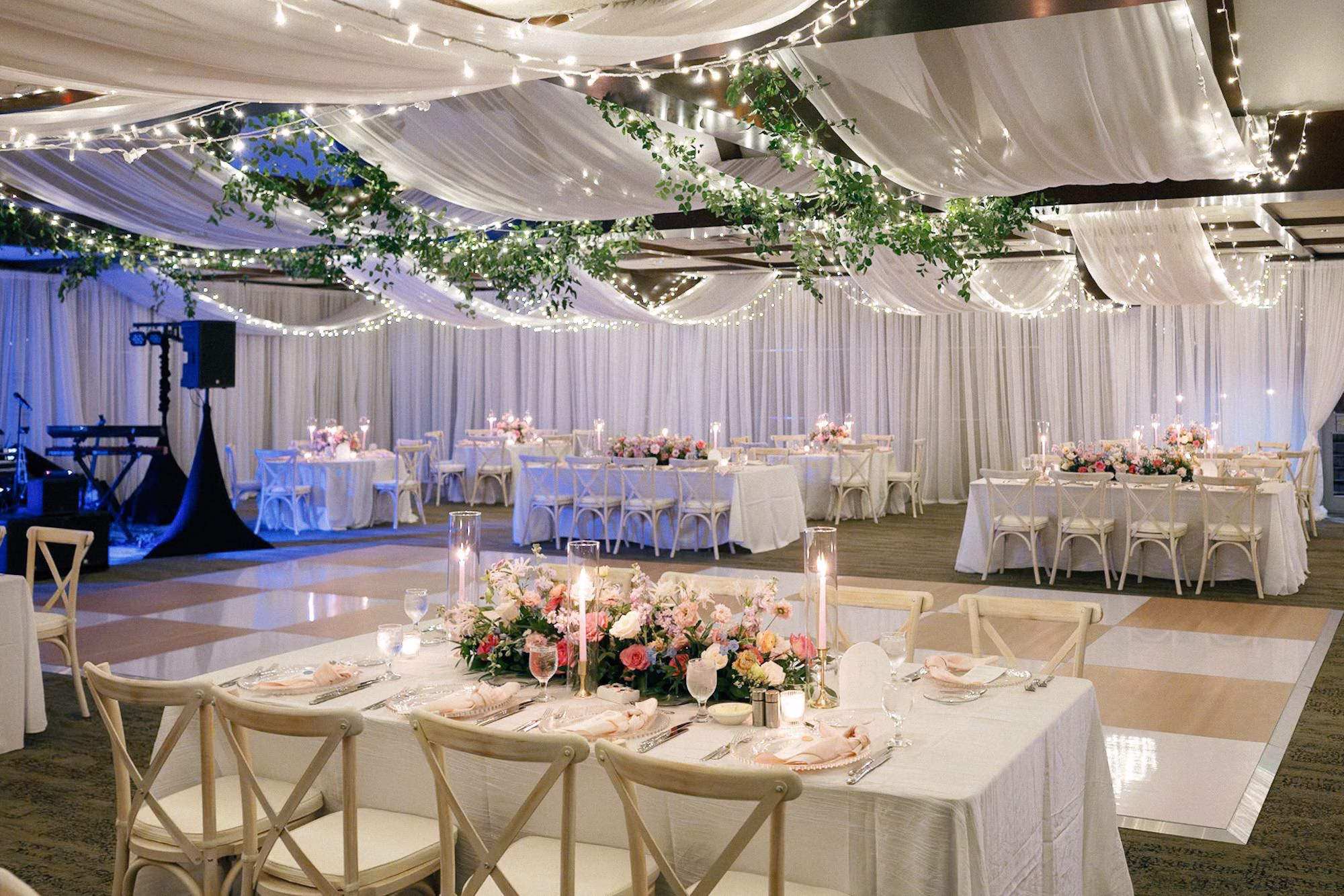 Whimsical Romantic Pastel Wedding Reception Decor Inspiration | Sarasota Event Venue Marie Selby Botanical Gardens | Planner MDP Events
