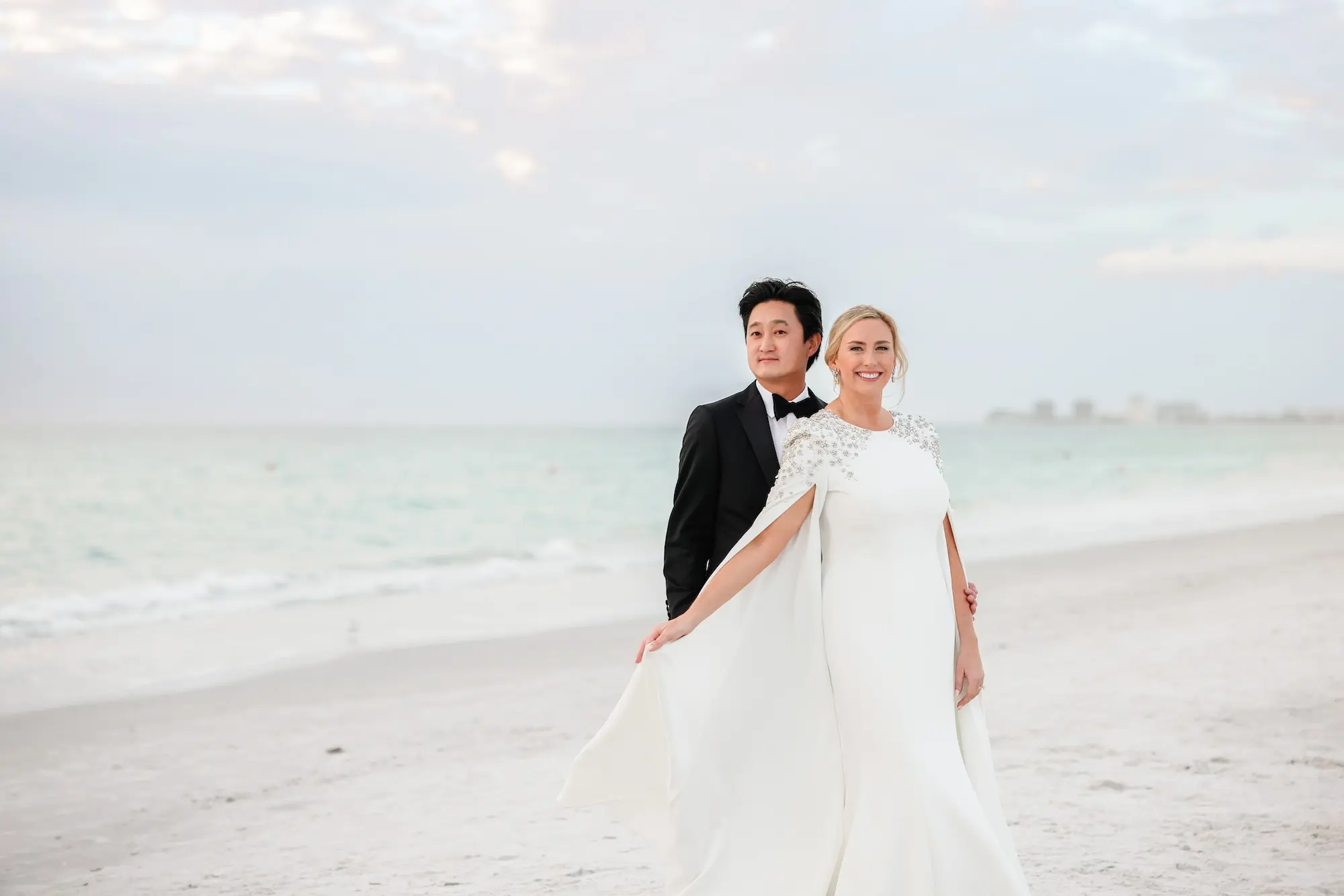 29Luxurious Vibrant Tropical Florida Wedding - Vibrant, Tropical St. Pete Beach Wedding | The Don CeSar Bride and Groom Wedding Portrait | St Pete Photographer Lifelong Photography Studio