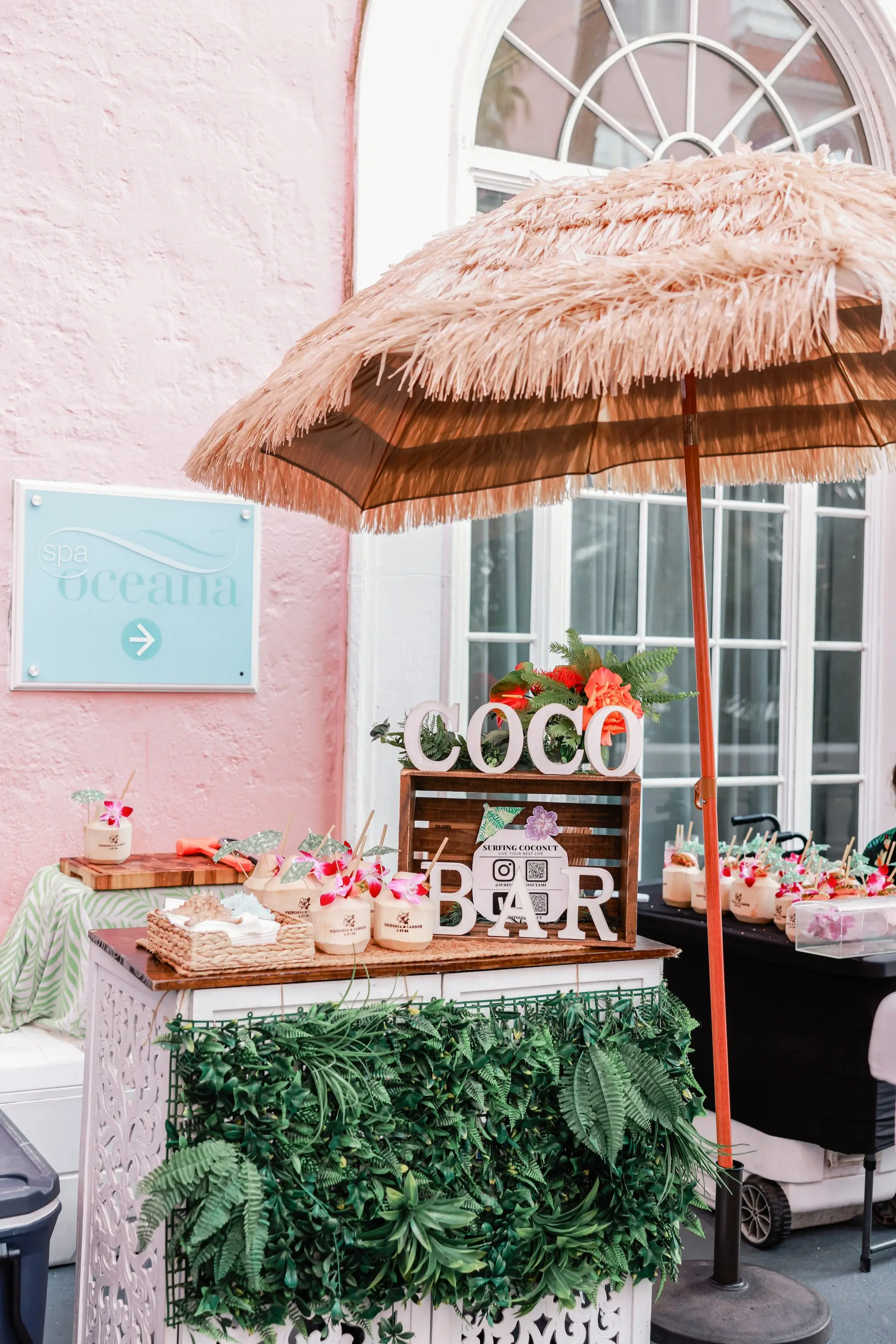 32Luxurious Vibrant Tropical Florida Wedding - Vibrant, Tropical St. Pete Beach Wedding | The Don CeSar Luxurious Vibrant Tropical Florida Wedding Reception Coconut Bar Ideas | St Pete Event Planner Coastal Coordinating