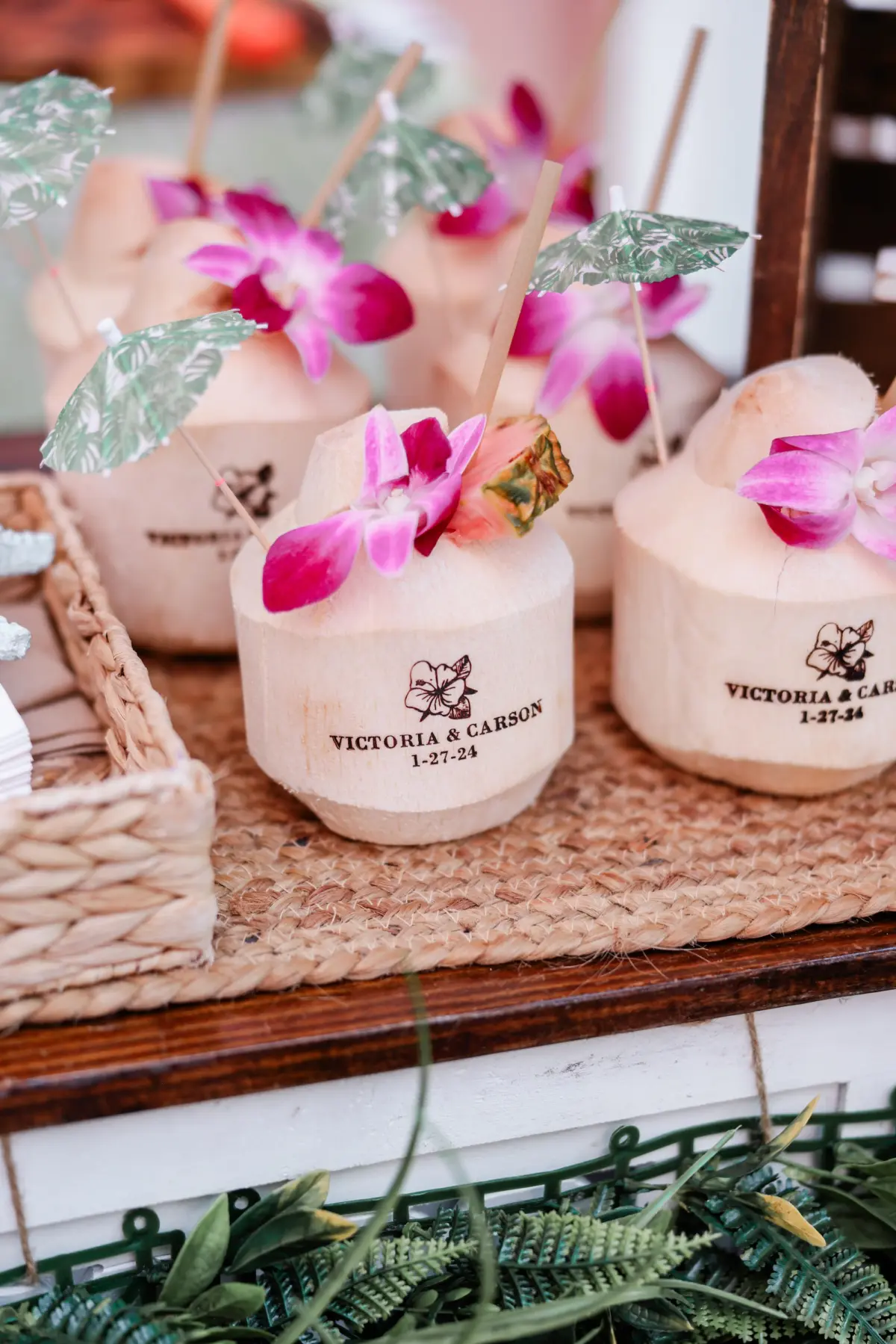 33Luxurious Vibrant Tropical Florida Wedding - Vibrant, Tropical St. Pete Beach Wedding | The Don CeSar Luxurious Vibrant Tropical Florida Wedding Reception Coconut Bar Ideas | St Pete Event Planner Coastal Coordinating