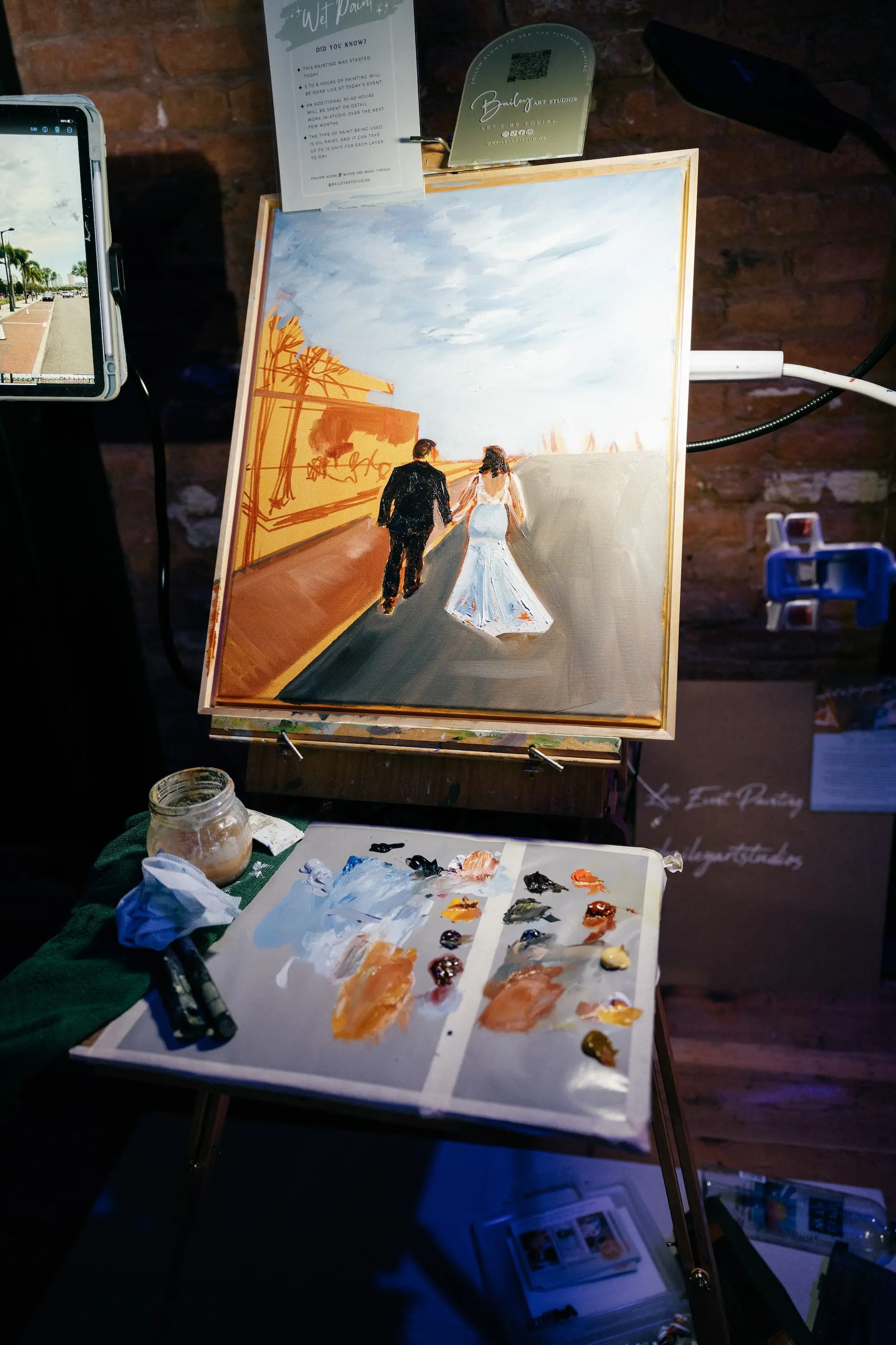 42Whimsical Rainbow Inspired Wedding Ideas - “Best Of” 2025: Wedding Receptions Part 2 Custom Live Wedding Reception Painting Ideas