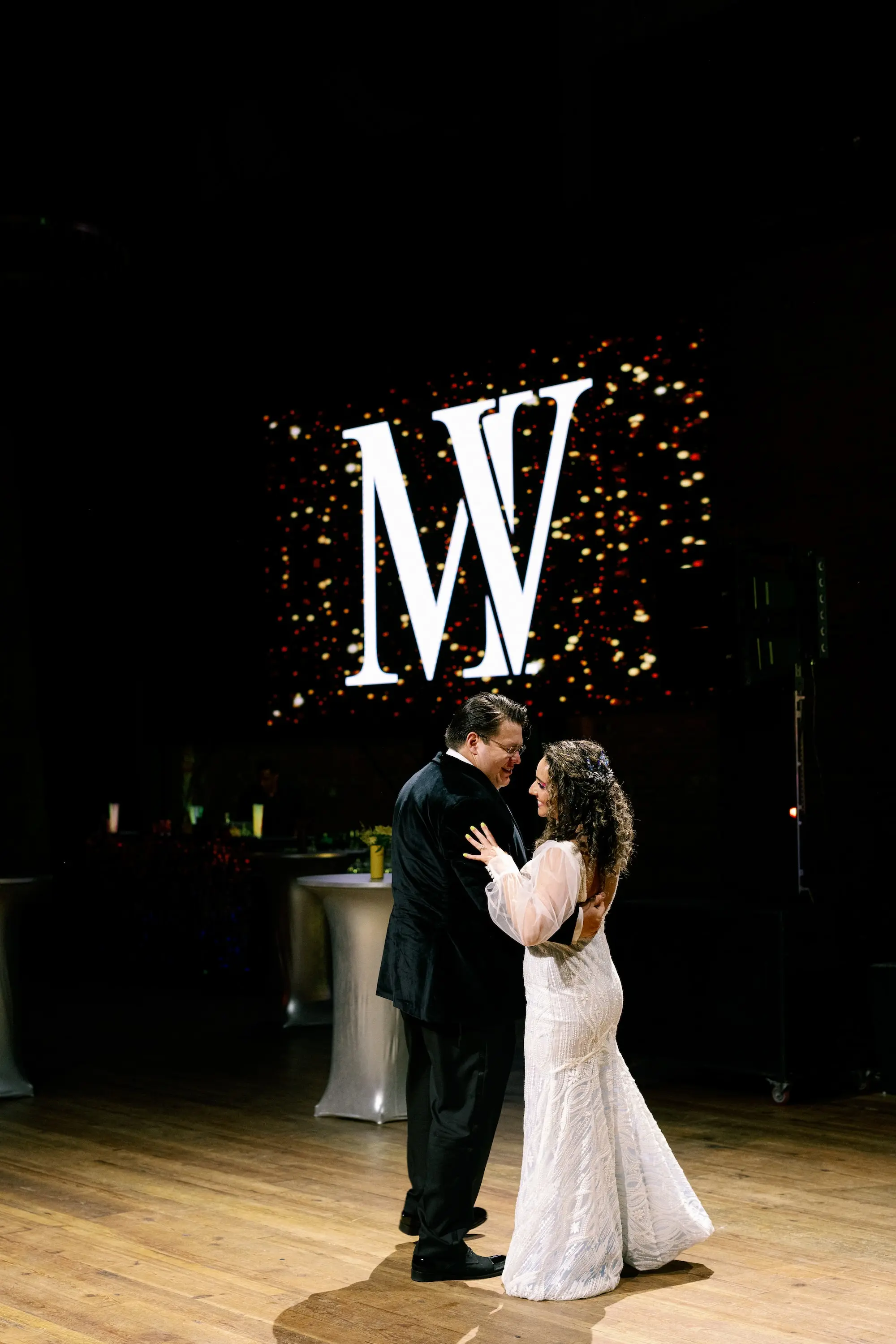 43Whimsical Rainbow Inspired Wedding Ideas - “Best Of” 2025: Wedding Receptions Part 2 Bride and Groom First Dance Wedding Portrait | Industrial Tampa Wedding Venue Armature Works